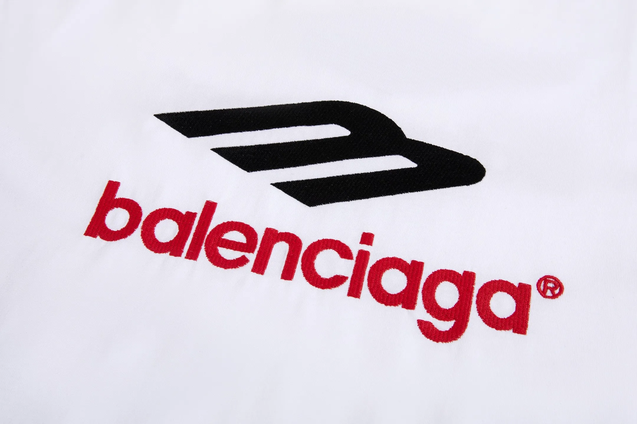 🅿️200 9152# Detailed picture Top version [[BALENCIA*GA] official website quality Paris new classic 3M letters large LOGO icon embroidered short-sleeved T-shirt OS version loose dropped shoulders Unisex style Fabric: 260 grams 100% cotton double yarn Technology: embroidery on the front and rear panels on the left and right sleeves Garment washing Shape solid color Color: dark gray blue white Size: XS S M L