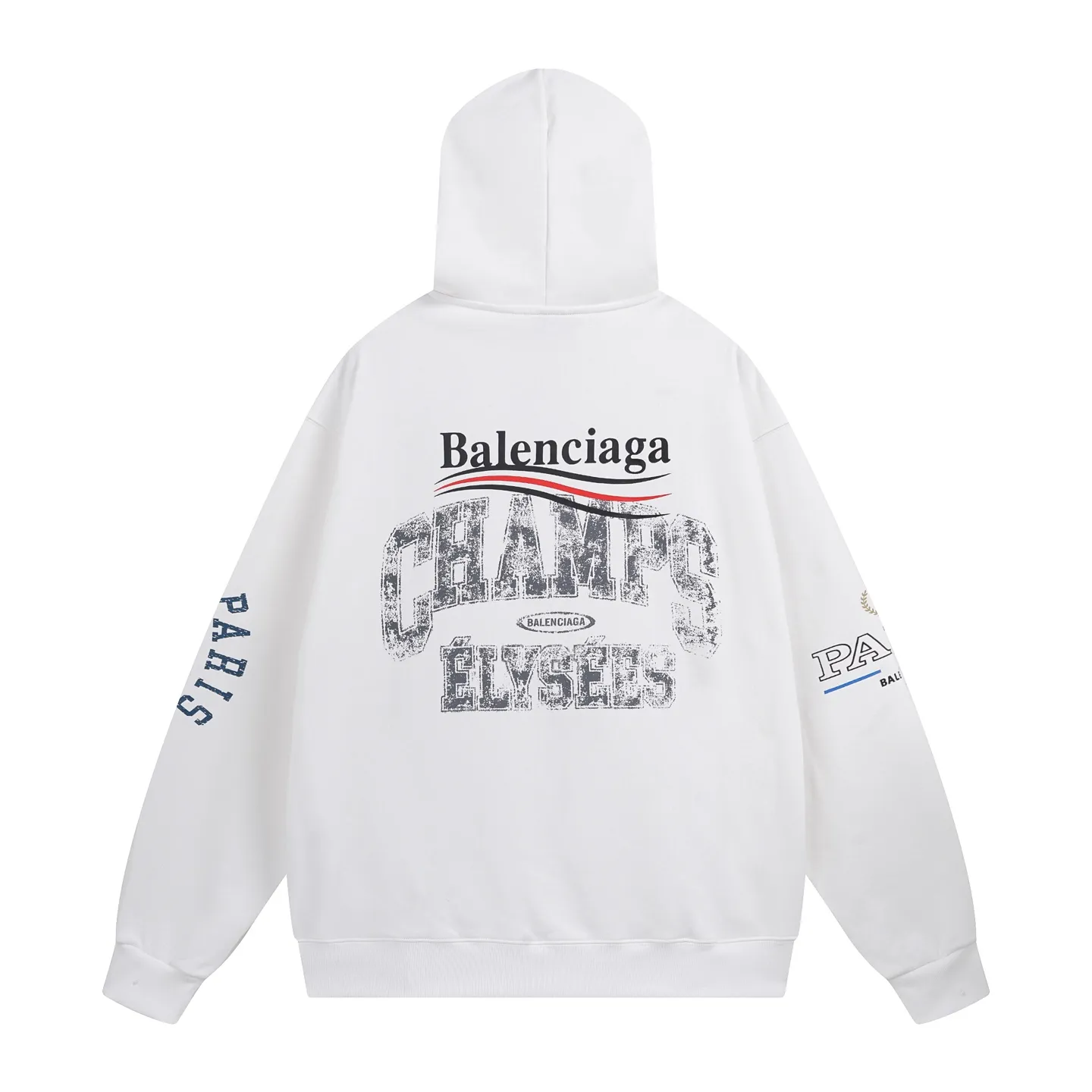 🅿️330 real photos [Top version. Official website quality] BALENCI*GA/Paris. SS25 latest model, Balenciaxx art multi-branded printed hooded sweatshirt. Brick cabinet synchronization. Genuine product developed in the first time, happy to print and compare! The fabric is made of Paris ZP custom-woven and dyed cotton sweatshirt. Weighing 460 grams, the cloth surface is clean. The cloth pattern is clear, soft and comfortable. The threads are dyed with no color difference. The printing uses environmentally friendly imported materials. The letters are clear and the effect is three-dimensional. The version adopts OS loose shoulder design. Same style for men and women. Code: BL258962 Color: black, white Size: XS S M L