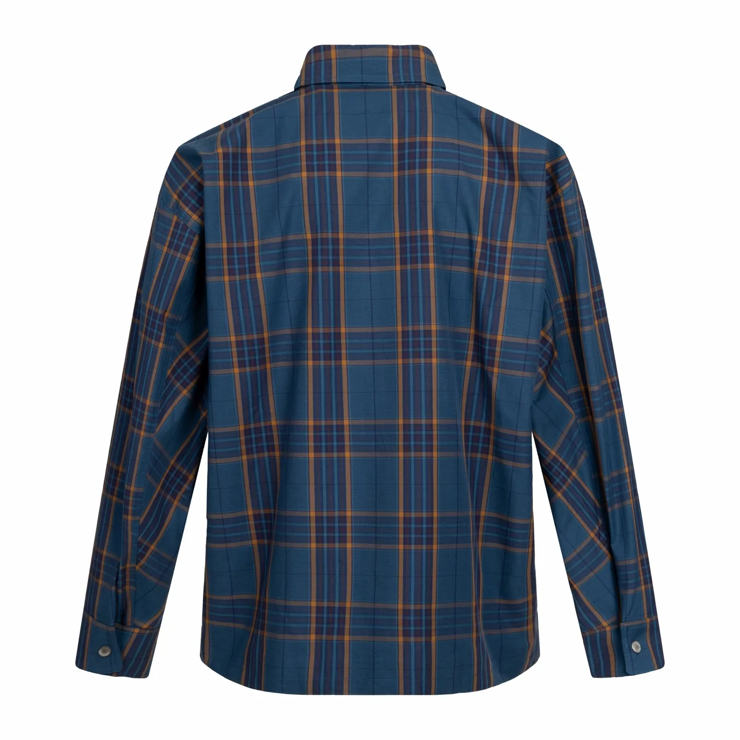🅿️810 BLCG 25SS Blue Style Zippered Shirt Combining the delicate feel of jacquard fabric, the heavy feel of the double-layer structure and the functional feel of the zipper snap button, this item cleverly blurs the boundaries between shirts, jackets and lightweight coats. It not only retains the shape of a shirt, but also has the practical attributes of a jacket, making it very suitable as an outer layer in spring and autumn or as an inner layer in winter. Using double-layer composite jacquard technology, functional cotton yarns are three-dimensionally woven through an electronic jacquard machine. The plaid pattern is formed at once through the precise interweaving of warp and weft yarns during the weaving process, forming a permanent three-dimensional texture. The double-layer structure not only gives the fabric excellent stiffness and warmth retention properties, but also achieves temperature regulation through the air layer principle. Innovatively adopts the composite design of box-style straight cut and full zipper placket system. The straight hem provides a modern silhouette and ample layering space, while precision zippers replace traditional buttons, which not only enhances wind resistance but also creates smooth visual lines. The shoulders and armholes are three-dimensionally cut to ensure optimal freedom of movement despite the loose silhouette. The chest logo uses a jacquard letter logo to ensure the unity of decoration and function; the engraved four-button system is distributed on the cuffs, pockets and other locations to provide a precise closing experience; all seam interfaces have been strengthened to significantly enhance the durability and professional quality of the item. Size:XS-S-M-L
