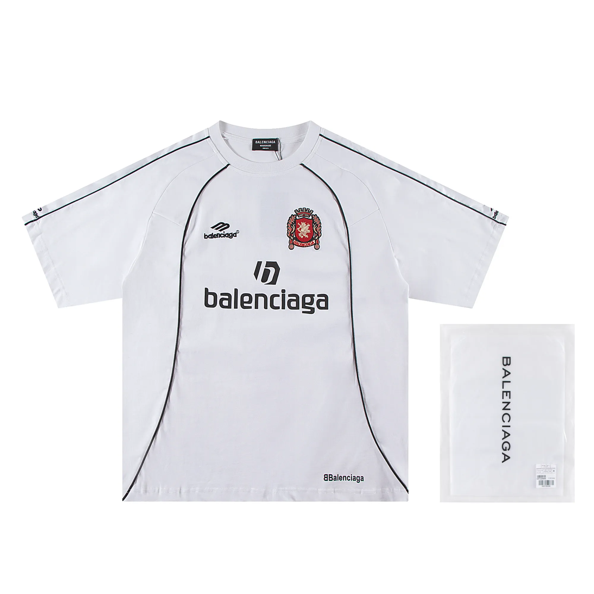🅿️200 Balenciaga 2026 new T-shirt jersey Material: Made of high version 300g double yarn combed cotton Size: S M L XL Color: black and white Style number: W666