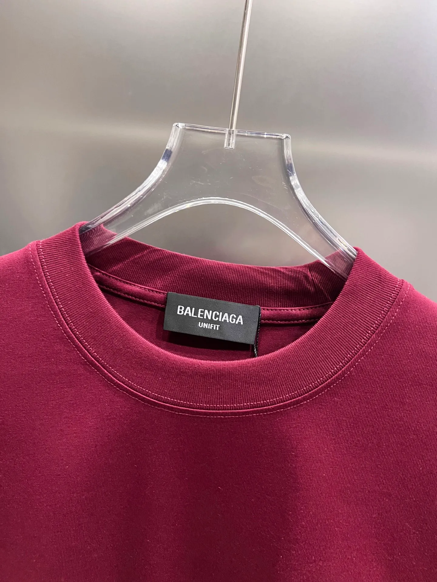 🅿️190 BAL Balenciaga 2025 autumn and winter new short-sleeved T-shirt, classic logo printing + hot diamond process, same style for men and women, loose version, S M L XL XXL, five sizes, color: black, white, Angora red
