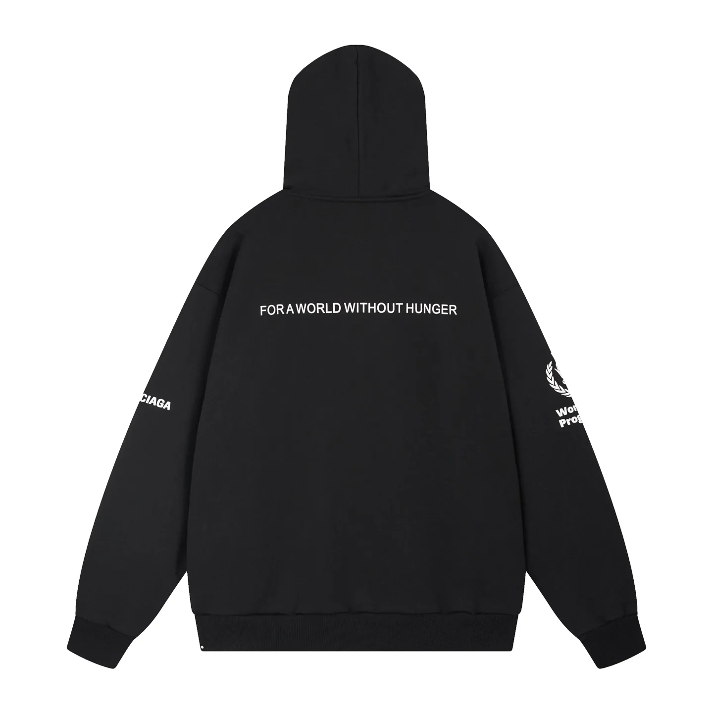 🅿️370 photos [Top version. Official website quality] BALENCI*GA/Paris. 2025 new model. Co-signed by WFP. Foam three-dimensional printed hooded zipper cardigan sweatshirt with front and rear panels, left and right sleeves. Brick cabinets are synchronized. Genuine products are developed at the first time, and you can print and compare! The fabric is made of Paris ZP custom-woven and dyed cotton sweatshirt. Weighing 460 grams, the cloth surface is clean. The cloth pattern is clear, soft and comfortable. The threads are dyed with no color difference. The printing uses imported glue foam printing, the letters are clear and the effect is three-dimensional. The version adopts OS loose shoulder design. Same style for men and women. Code: BL259918 Color: Black Size: XS S M L