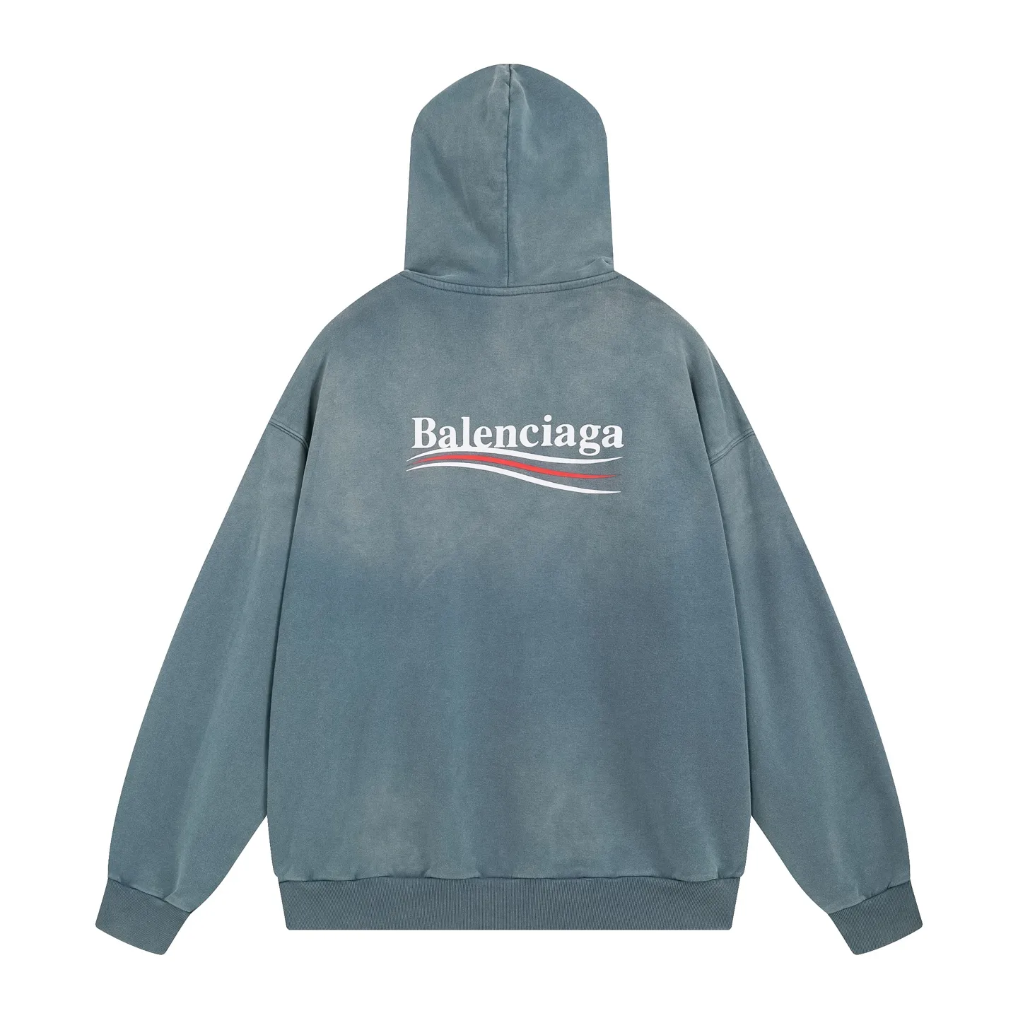 🅿️350 Actual pictures [Top version. Official website quality] BALENCI*GA/Paris #Classic model, 2025 spring and summer new style. Coke printed ripped, washed and distressed hooded sweatshirt. The washing water is sprayed with maliu to give a gradient fried color effect. The fabric is made of Paris ZP custom-woven and dyed cotton sweatshirt. The weight is 460 grams. The cloth surface is clean. The cloth pattern is clear, soft and comfortable. The threads are dyed with no color difference. The classic pattern printing uses environmentally friendly imported glue and precision stencil. The letters are clear. No burrs. The three-dimensional effect is strong. The garments are washed and worn. All colors are synchronized with the brick cabinets, custom woven and dyed, and will not fade. Different market currencies. The version adopts OS loose shoulder style. Same style for men and women. Code: BL259911 Color: washed blue, washed purple Size: XS S M L