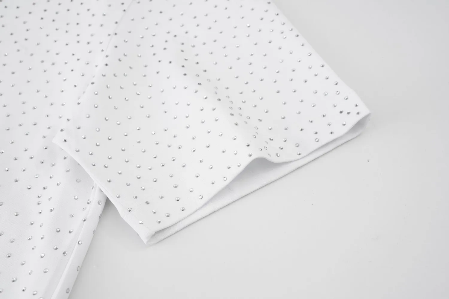 🅿️200 Style: 2026 new Balenciaga starry diamond T-shirt Material: High version of active colored diamonds 300g double yarn combed cotton Size: S～XL Color: White Style number: H999