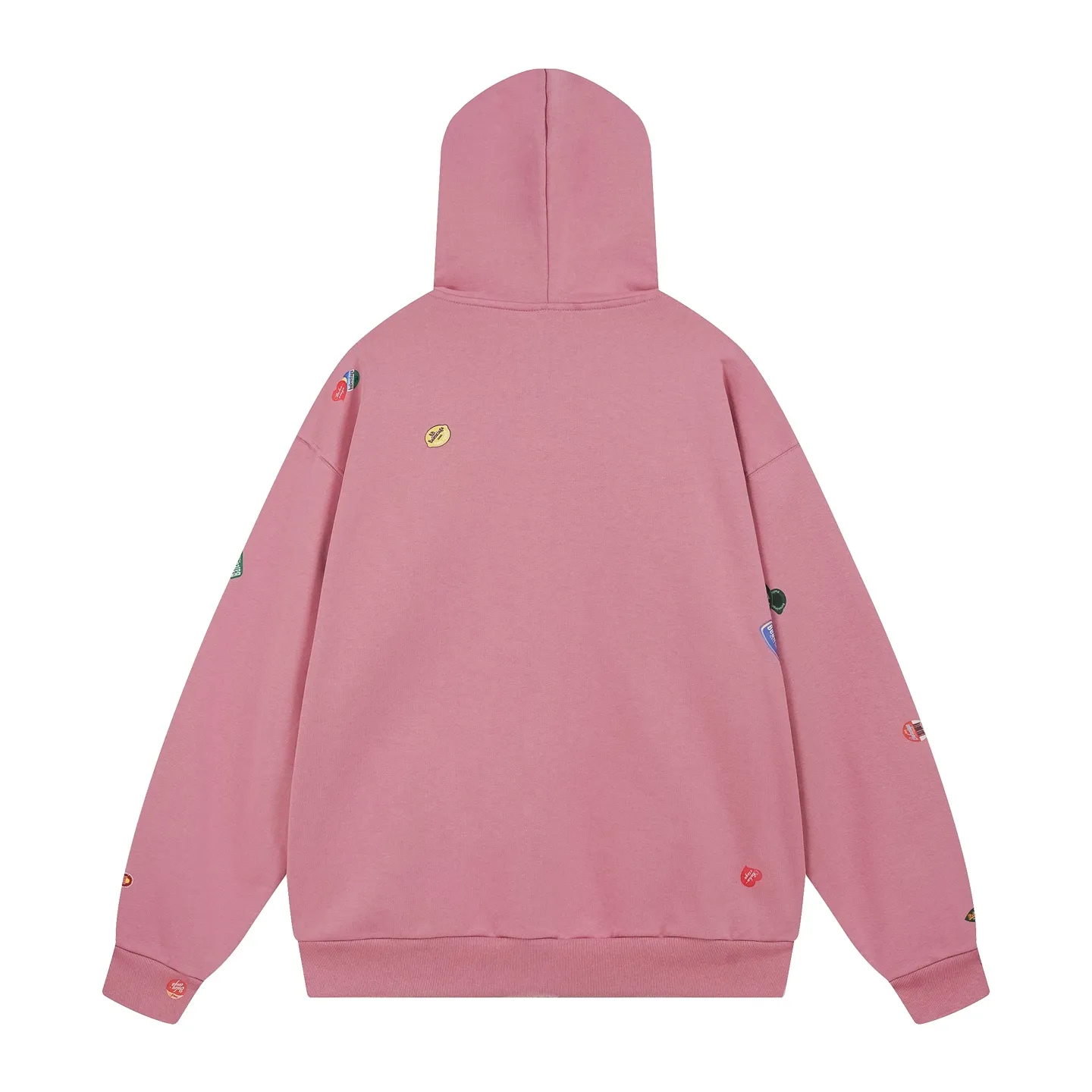 🅿️430 Real photos [Top version. Official website quality] BALENCI*GA/Paris #2025 autumn and winter new style. Fruit pattern Vintage all over embossed washed and distressed hooded sweatshirt. The fabric is made of Paris ZP custom weaving and dyeing cotton sweatshirt. Weighing 460 grams, the cloth surface is clean. The cloth pattern is clear, soft and comfortable. The threads are dyed with no color difference. The pattern printing uses environmentally friendly imported glue and computer inkjet printing. The pattern is clear, no burrs, and has a strong three-dimensional effect. The garments are washed and worn. All colors are synchronized with the brick cabinets, custom woven and dyed, and will not fade. Different market currencies. The version adopts OS loose shoulder design. Same style for men and women. Code: BL259907 Color: floral gray, pink Size: XS S M L