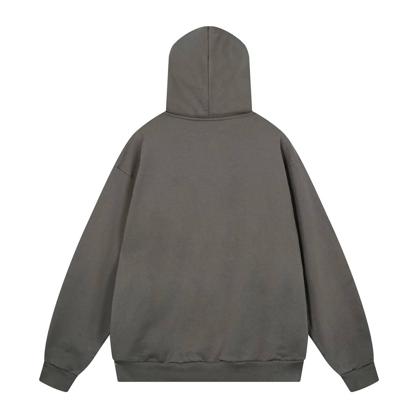 🅿️370 real photos [Top version. Official website quality] BALENCI*GA/Paris. 2025 new model. HUMAN BEING letter patch embroidered hooded zipper cardigan sweatshirt. Brick cabinets are synchronized. Genuine products are developed at the first time, and you can print and compare! The fabric is made of Paris ZP custom-woven and dyed cotton sweatshirt. Weighing 460 grams, the cloth surface is clean. The cloth pattern is clear, soft and comfortable. The threads are dyed with no color difference. The embroidery is done on a genuine Tajima embroidery machine. The letters are clear and the effect is three-dimensional. The version adopts OS loose shoulder design. Same style for men and women. Code: BL259938 Color: Smoke Gray Size: XS S M L