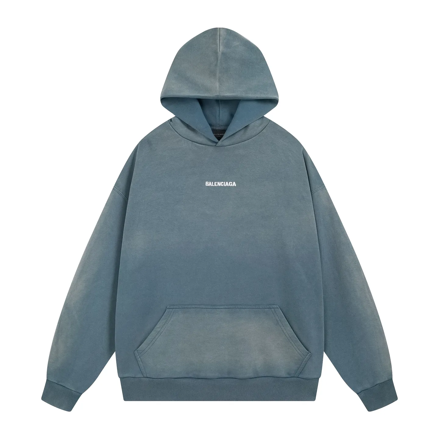 🅿️350 real photos [Top version. Official website quality] BALENCI*G*/25 new autumn and winter style. Washed and distressed hooded sweatshirt with Paris LOGO embroidered on the front and back. Ready-made garments are sprayed with horse wash to make them look old. The fabric adopts batik process. SS25 latest model. Research and development at the first time, different market currencies. Comparisons welcome. The fabric is made of Paris ZP custom-woven, custom-dyed and batik cotton sweatshirt. Weighing 460 grams, the cloth surface is clean. The cloth pattern is clear, soft and comfortable. The threads are dyed with no color difference. The embroidery is done with embroidery machines imported from Tajima, and the garments are washed and worn to make them look old. Jubie market currency. Welcome to compare. The version adopts OS loose shoulder style. Same style for men and women. Code: BL259935 Color: washed purple, washed blue Size: XS S M L