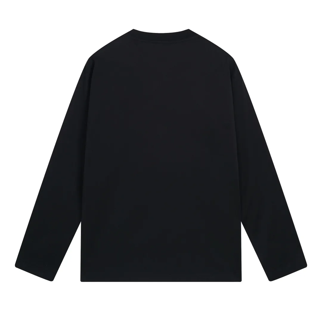 🅿️250 BALENCI*GA 24ss Paris blurred wave printed long sleeves. The fabric is made of Paris custom-woven and dyed double-yarn pure cotton. The weight is 280g. The thread is custom-woven and dyed without color difference between the front and back. The front panel is made of imported recreational direct injection. Two high-temperature styling washes. Os dropped shoulders and loose version. Same style for men and women -Color: black beige -SIZE: XS S M L Style No. 8621#