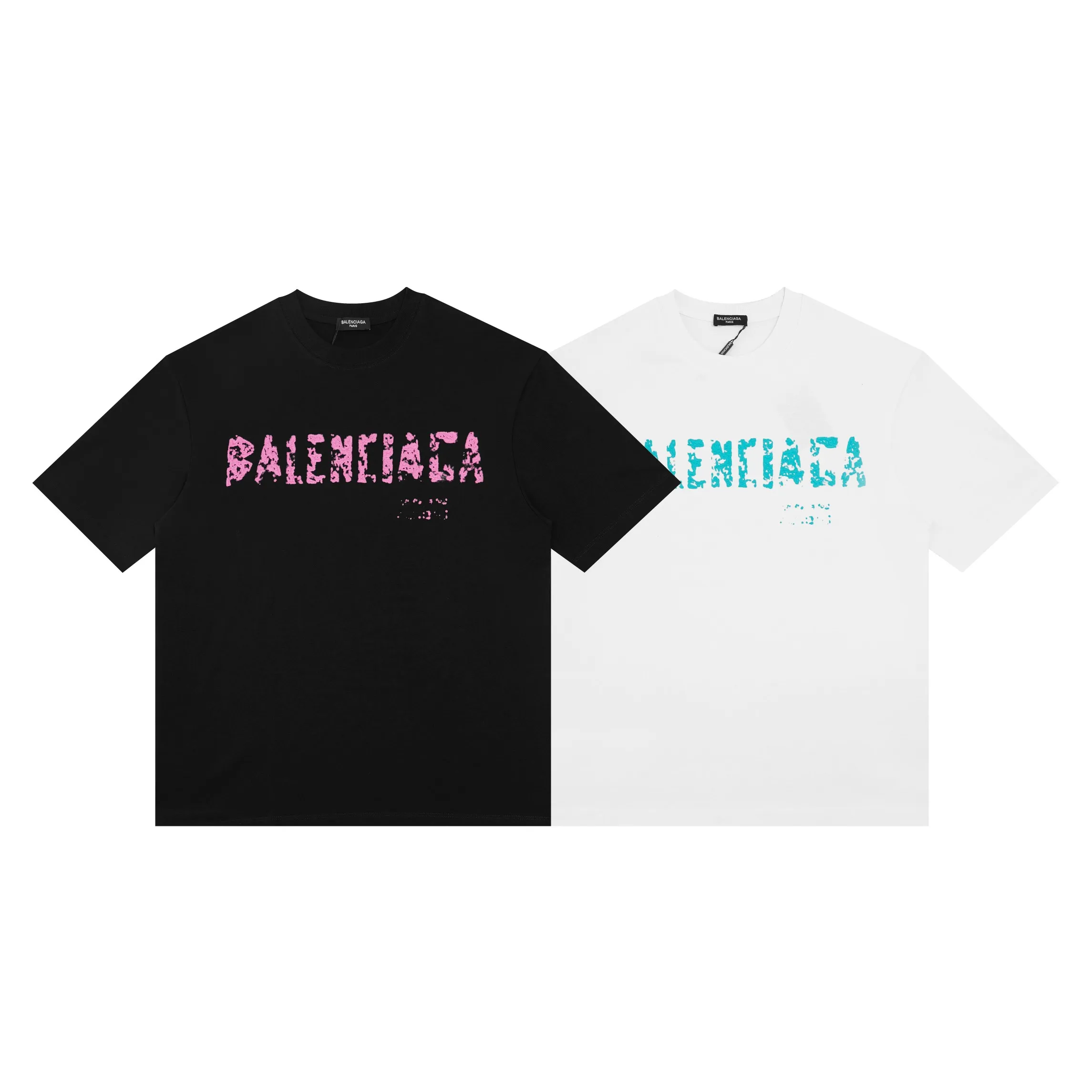 🅿️150 Style: 2026 new Balenciaga short-sleeved T-shirt Material: High version 300g double yarn combed cotton Size: S～XL Color: Black Style number: H083