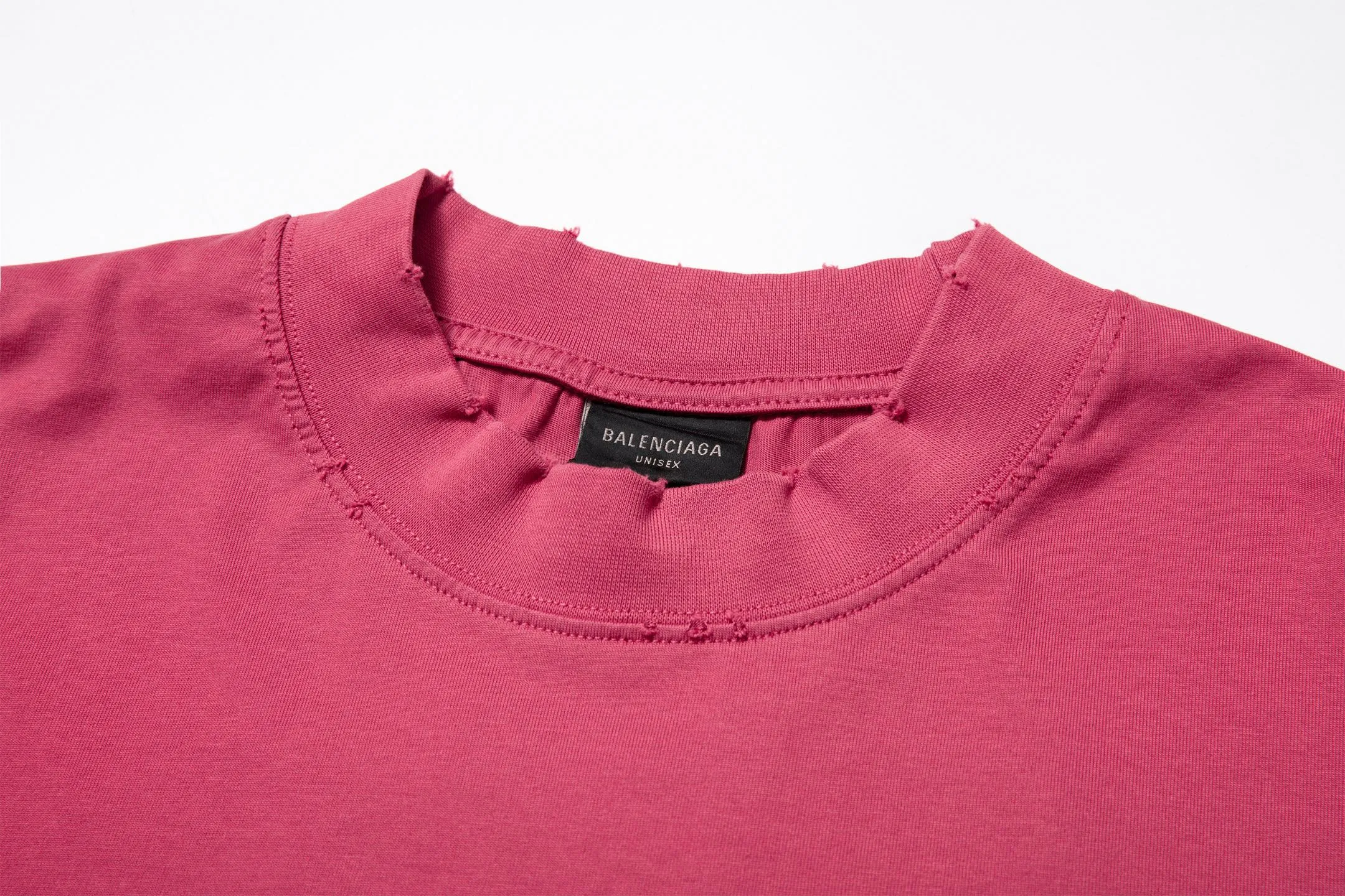 🅿️180 9110# Detailed picture Top version [[BALENCIA*GA] official website quality Paris new yellow tape bandage digital direct printing short-sleeved T-shirt OS version loose dropped shoulders Unisex style Fabric: 260g 100% cotton double yarn Process: front and rear digital direct printing Garment wash worn distressed fixed color Color: gray blue white washed blue burgundy green Black silver rose red khaki Size: XS S M L