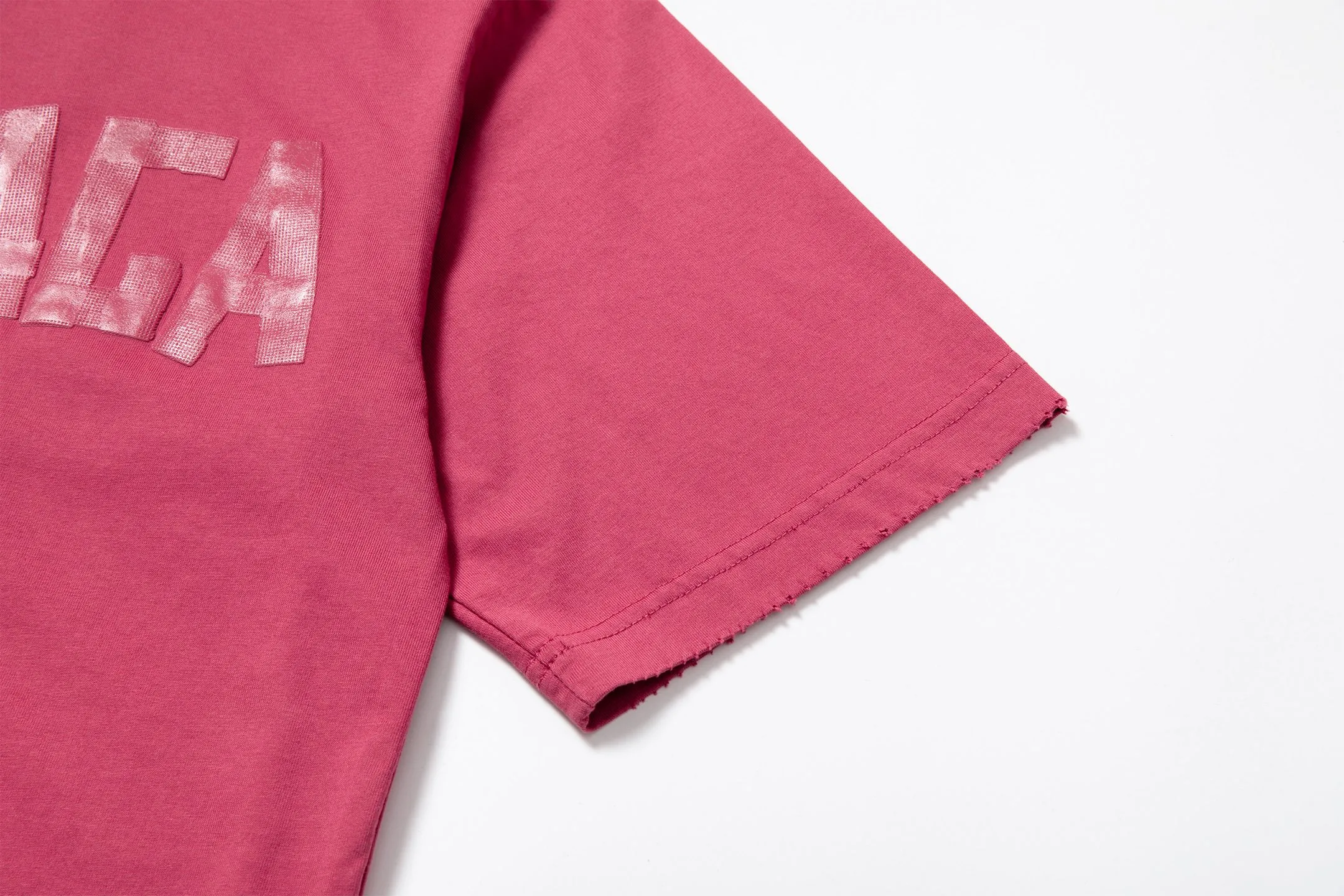 🅿️180 9110# Detailed picture Top version [[BALENCIA*GA] official website quality Paris new yellow tape bandage digital direct printing short-sleeved T-shirt OS version loose dropped shoulders Unisex style Fabric: 260g 100% cotton double yarn Process: front and rear digital direct printing Garment wash worn distressed fixed color Color: gray blue white washed blue burgundy green Black silver rose red khaki Size: XS S M L