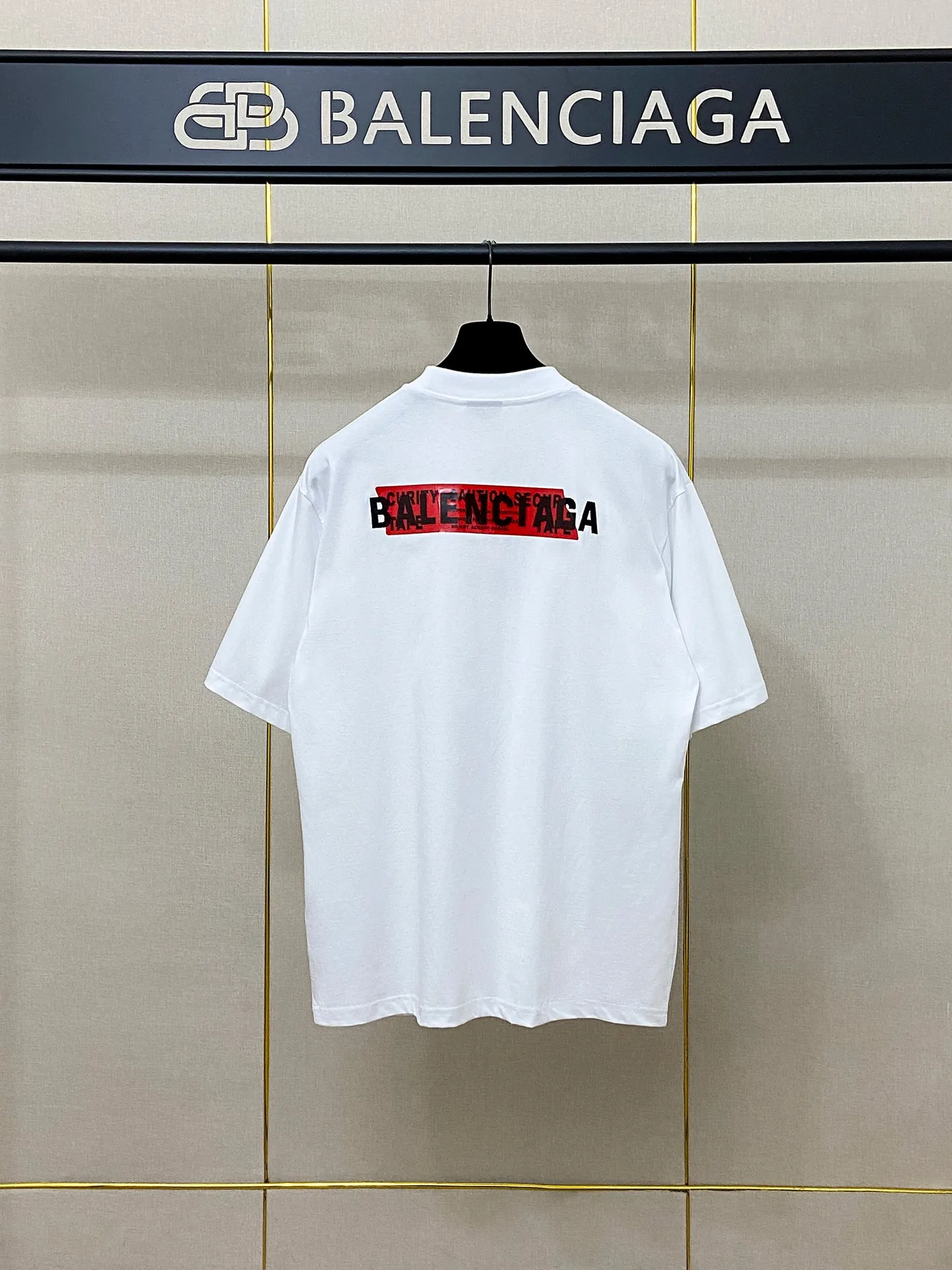 🅿️180 9201# Real photos Top version [[BALENCIA*GA] official website quality Paris new front and back letter embroidery tape taped short-sleeved T-shirt OS version Loose dropped shoulders Unisex style Fabric: 260g 100% cotton double yarn Technology: Front and back embroidery Front and back taping Garment wash Shaping Fixed color Color: Black White Blue Gray Size: XS S M L