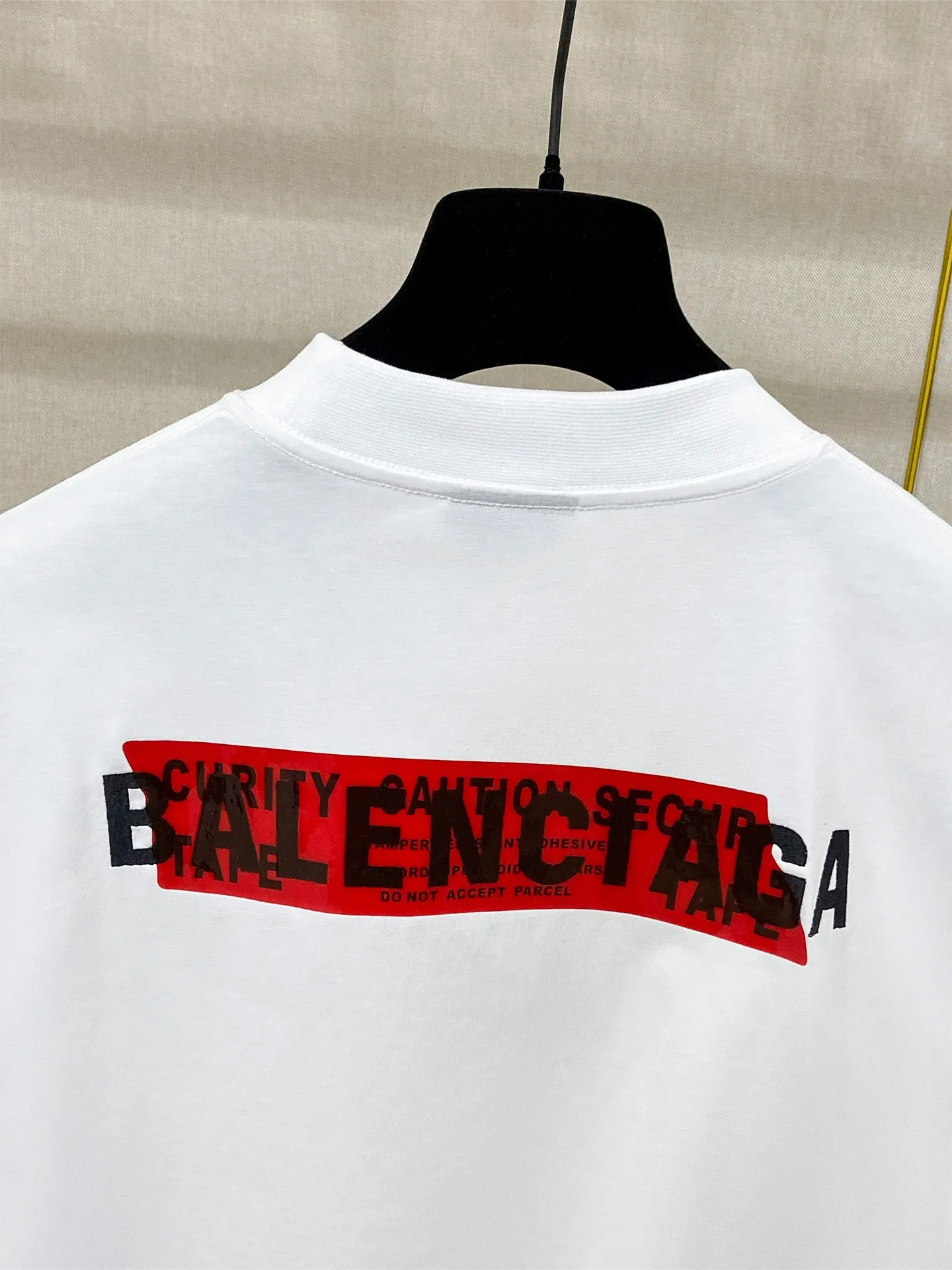 🅿️180 9201# Real photos Top version [[BALENCIA*GA] official website quality Paris new front and back letter embroidery tape taped short-sleeved T-shirt OS version Loose dropped shoulders Unisex style Fabric: 260g 100% cotton double yarn Technology: Front and back embroidery Front and back taping Garment wash Shaping Fixed color Color: Black White Blue Gray Size: XS S M L