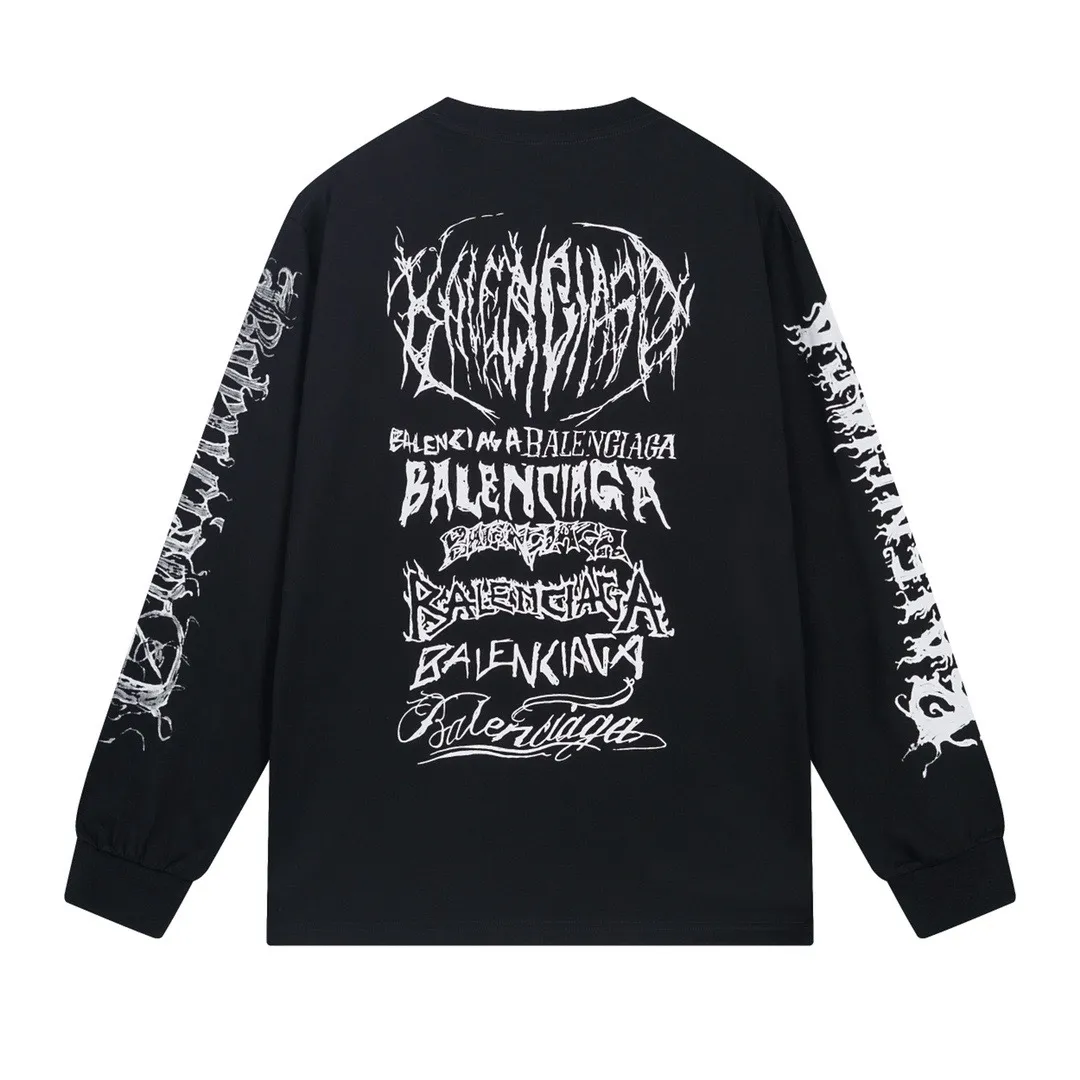 🅿️210 real photos [Top version. Official website quality] BALENCI*GA/Paris. 2024 new style. Year of the Dragon limited print long-sleeved T-shirt, synchronized with brick cabinets. Developed genuine product at the first time, enjoy printing and comparison! The fabric is made of Paris ZP custom-woven and dyed cotton double yarn. Weighing 260 grams, the cloth surface is clean. The cloth pattern is clear, soft and comfortable. The threads are dyed with no color difference. The classic LOGO is made of environmentally friendly imported materials, drawn silk flowers, with clear letters and three-dimensional effect. Restore the brick cabinet. Welcome to compare, the version adopts the OS loose shoulder version. Same style for men and women Coding: BL235035 Color: black, white, pink Size: XS S M L