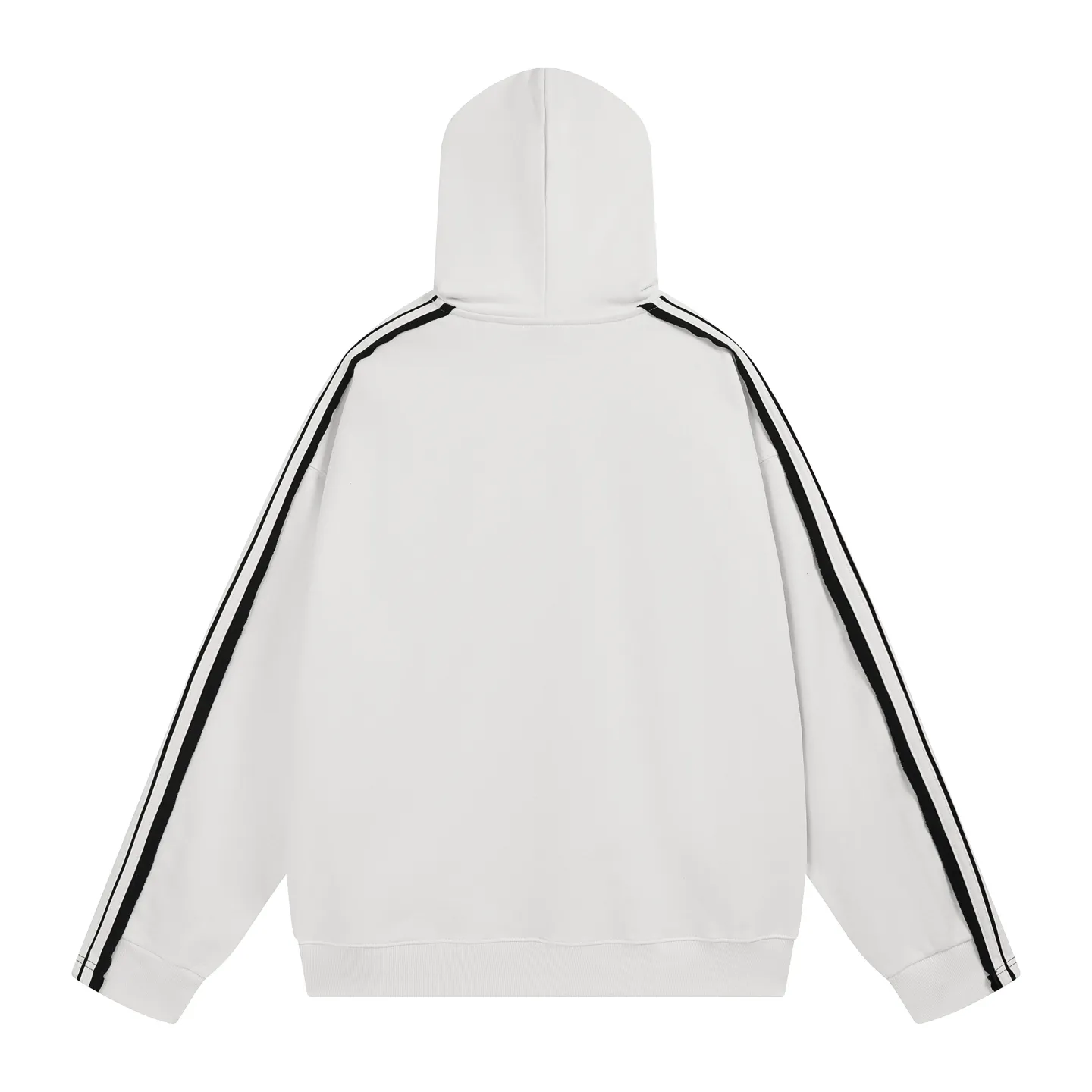🅿️400 - BALENCI*GA Paris shoulder sleeves and salad terms hooded sweatshirt. The front embroidery uses imported Tajima embroidery machines. Double shoulder sleeves color matching tie-bar technology. Customized matching hardware. Clear letters. Three-dimensional effect. Exclusively pattern-woven and dyed 460g fabric. Threads are dyed in the same cylinder with zero color difference. Brick cabinet synchronization. Welcome to compare. Same style for men and women -Color: black white -SIZE: Xs S M L Style number 8987#