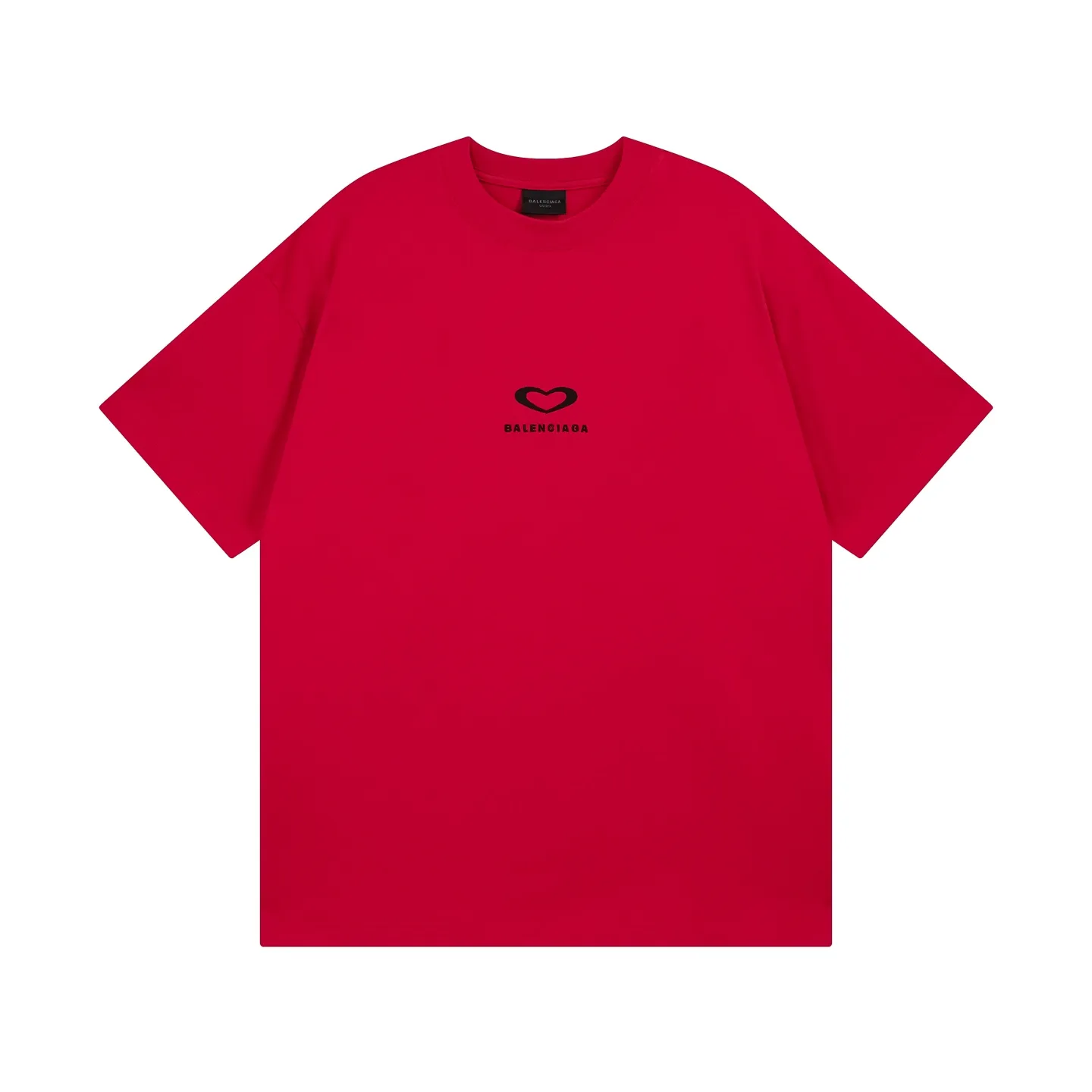 🅿️186 real photos [Top version. Official website quality] BALENCI*GA/Paris. SS25 latest model, Paris Chinese Valentine's Day limited edition, short-sleeved T-shirt with love LOGO embroidery on the front and love LOGO printing on the back. Brick cabinet synchronization. Genuine product developed at the first time, welcome to compare! The fabric is made of Paris ZP custom-woven and dyed cotton double yarn. Weighing 260 grams, the cloth surface is clean. The cloth pattern is clear, soft and comfortable. The threads are dyed with no color difference. The embroidery is done using imported Tajima embroidery machines. The printing uses environmentally friendly imported rubber paddles. The letters are clear and the effect is three-dimensional. The version adopts OS loose shoulder design. Same style for men and women. Code: BL253721 Color: black, red, pink, off-white Size: XS S M L