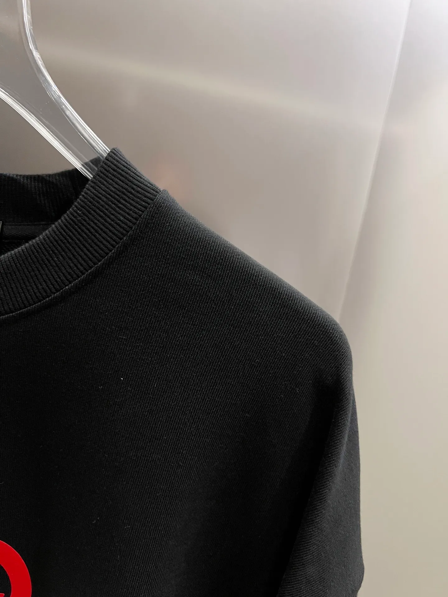 🅿️260 BAL Balenciaga 2025 Autumn and Winter New Style Round Neck Long Sleeve Sweater Classic Letter Flocking Print + Three-dimensional Silicone Technology Uniform Loose Version for Men and Women S M L XL XXL Five Codes Color: Black White