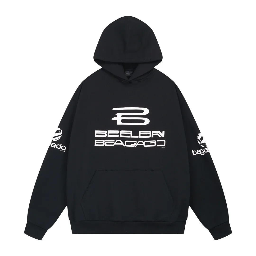 🅿️320 real photos [Top version. Official website quality] BALENCI*GA/Paris AI GENERATED HOODIE series new hooded sweatshirt #2024 new style. The front, back, left and right sleeves are printed with the new LOGO, and the ready-made garments are washed and worn. According to the normal practice in Jubie market, black and gray cuff printing are different. #2024 Spring and Summer Brick Cabinet Synchronization Welcome to compare. The fabric is made of Paris ZP custom-woven and dyed cotton double yarn, with a weight of 460 grams. The cloth surface is clean. The cloth pattern is clear, soft and comfortable. The threads are dyed with no color difference. The classic letter LOGO is printed with imported environmentally friendly glue. The letters are clear and the effect is three-dimensional. Restore the brick cabinet, adopt the OS loose shoulder style. Same style for men and women. Code: BL238917 Color: black, floral gray Size: XS S M L