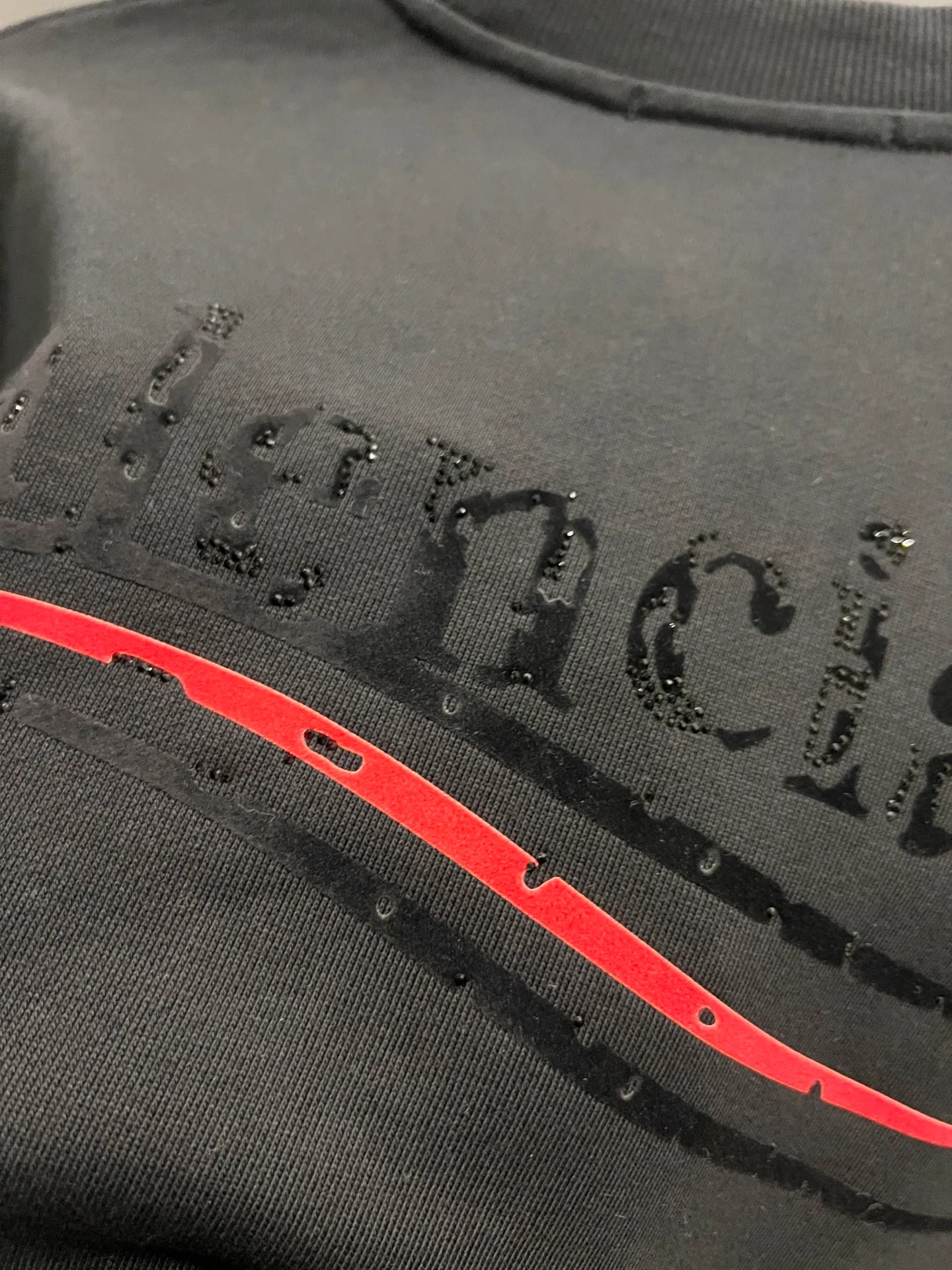 🅿️260 BAL Balenciaga 2025 Autumn and Winter New Style Round Neck Long Sleeve Sweater Classic Coke Logo Print + Hot Diamond Process Uniform Loose Version for Men and Women S M L XL XXL Five Codes Color: Black White