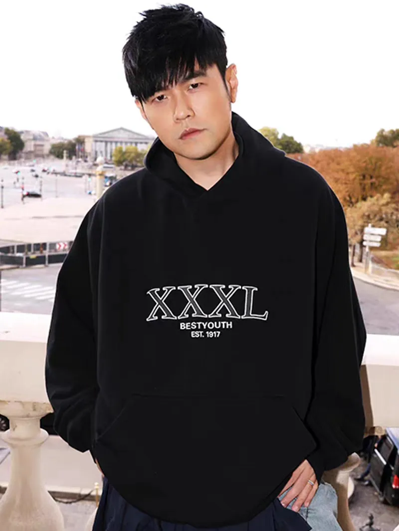 ♻️💯Upper body reference model picture❤️The top version of Balenciaga BALENCIAGA's new XXXL letter embroidery, the latest hooded sweatshirt for male and female couples stars - using imported Tajima 10w needle machine embroidery, high-density embroidered letter hemming technology, full details and no tails, clear letters and no connections‼ ️ - BLCG's latest fashion series, Jay Chou's same upper body, new styles are released every year. The washed black color is a new color this year. I didn't hesitate to buy it when I saw it. The upper body looks white. I love this color!  -Full set of 1:1 customized accessories + Sydney paper with logo + new version of handbags at the counter + three standard products for large products + original hangtag -The webbing on the back collar extends to the shoulder for reinforcement, and the stitches are dropped at the joint. Imported elliptical machine, imported glue technology, overall printing without teeth, 32s480g double yarn combed cotton fabric, the fabric is made of 480g Color: washed black Size: XS-L P:470