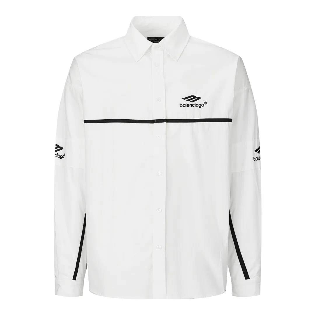🅿️500 [Exclusive supply] BLCG 3B embroidered long-sleeved shirt (white) The fabric is made of high-count and high-density cotton woven fabric imported from Japan. The fabric is stable in shape and not easy to deform. The surface is smooth and the upper body is textured. It has good wrinkle resistance and maintains the pattern. The embroidery uses Tajima machine 10,000-needle embroidery. The flower shape is full and shiny. There is no connection. The middle webbing splicing is processed by laser fixed-point positioning to connect and align. The ready-made garments are sewn and spliced according to YB design, with dense and neat stitching to restore pattern details and upper body effects to the greatest extent. Size:S-M-L