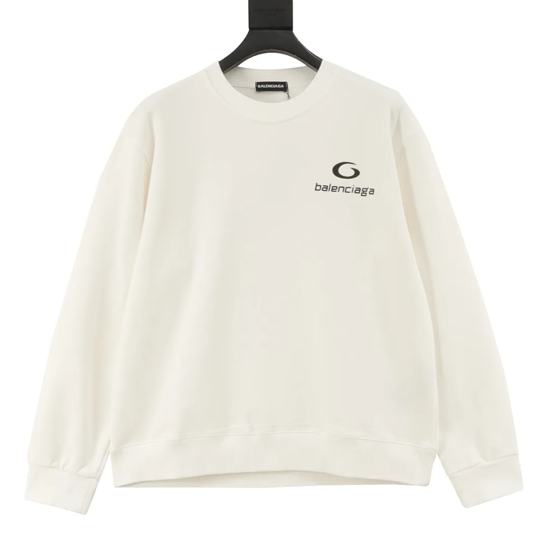 🅿️500 Balenciaga 25FW ring-printed round-neck sweatshirt, 480g high-grade combed cotton fabric, counter collar label, purchase-grade white thick plate hangtag, original hanging grain, three-dimensional foam printing on the front and back, strong layering, same style for men and women, couple style, oversize version, loose size: S-XL