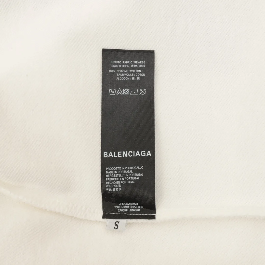 🅿️500 Balenciaga 25FW ring-printed round-neck sweatshirt, 480g high-grade combed cotton fabric, counter collar label, purchase-grade white thick plate hangtag, original hanging grain, three-dimensional foam printing on the front and back, strong layering, same style for men and women, couple style, oversize version, loose size: S-XL