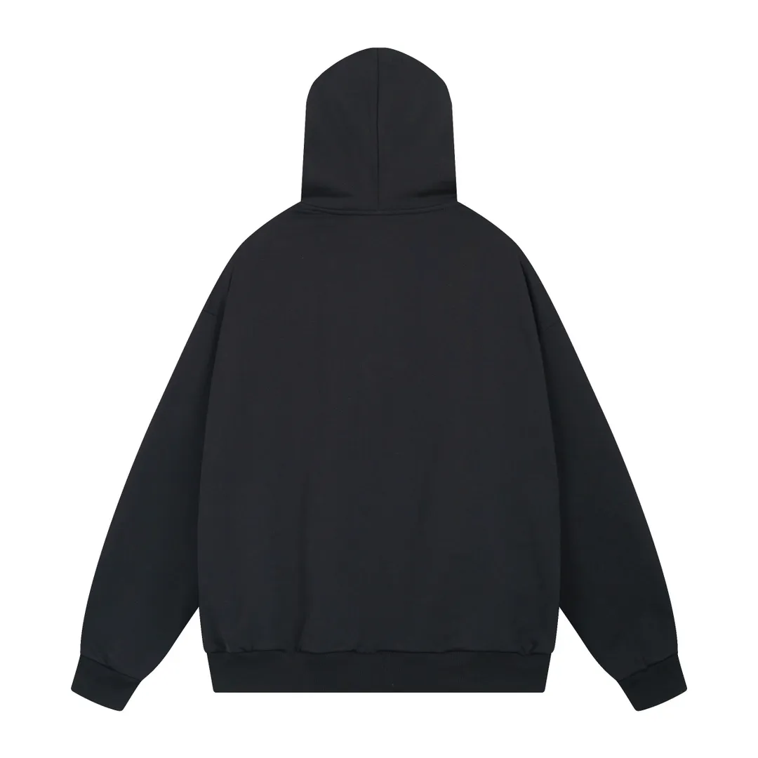 🅿️310 real photos [Top version. Official website quality] BALENCI*GA/Paris.SS24 latest model, front I Love Paris & Balenciaxx art print hooded sweatshirt. Brick cabinet synchronization. Genuine product developed in the first time, happy to print and compare! The fabric is made of Paris ZP custom-woven and dyed cotton sweatshirt. Weighing 460 grams, the cloth surface is clean. The cloth pattern is clear, soft and comfortable. The threads are dyed with no color difference. The printing uses environmentally friendly imported materials. The letters are clear and the effect is three-dimensional. The version adopts OS loose shoulder design. Same style for men and women. Code: BL238908 Color:: Black Size: XS S M L