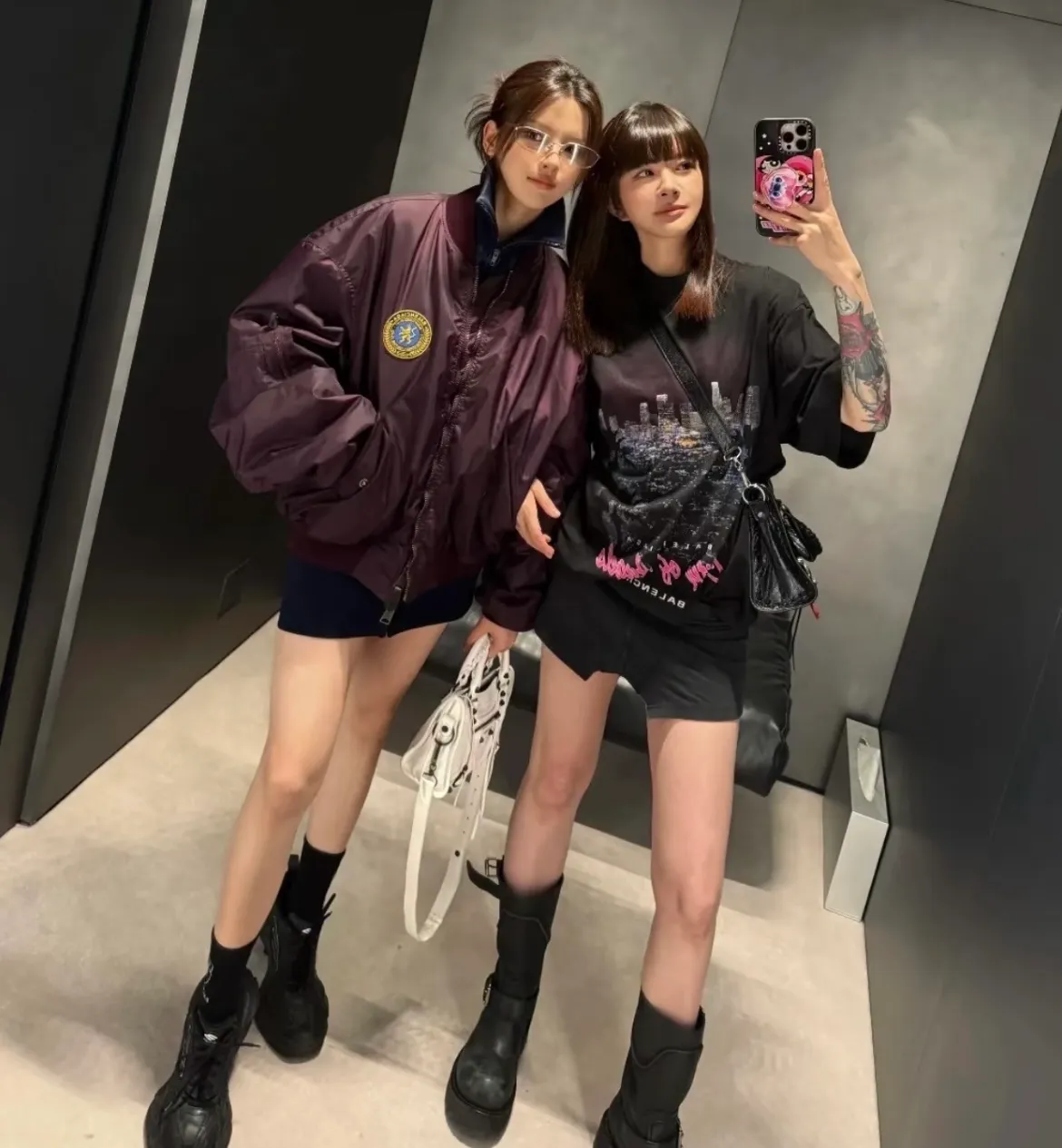 Balenciaga / Balenciaga Manchester United Lion Badge Flying Zip Cotton Jacket Upper Body Consultation Pictureℹ️