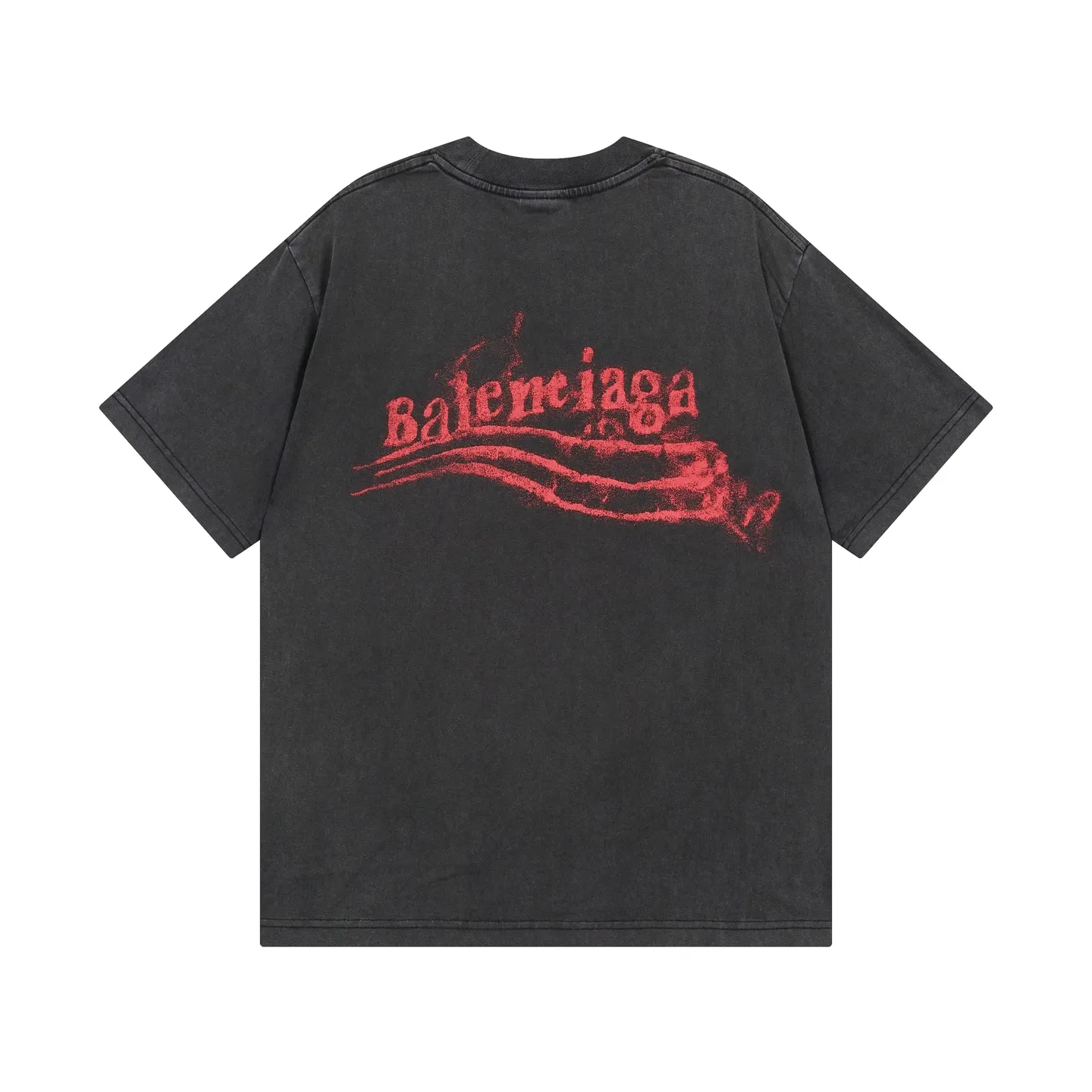 🅿️186 Note: Women’s version, real photos [Top version. Official website quality] BALENCI*GA/Paris #SS25 new style front and back wave print direct-injection printed washed short-sleeved T-shirt. 2025 spring and summer brick cabinet synchronization welcomes comparison. The fabric is made of Paris ZP custom-woven and dyed cotton double yarn, weighing 260 grams. The cloth surface is clean. The cloth pattern is clear, soft and comfortable. The threads are dyed with no color difference. The printing adopts computer direct printing, and the effect is three-dimensional. Restore the brick cabinet, adopt the medium version. Women's version Code: BL253731 Color: Washed black, sky blue Size: XS S M L