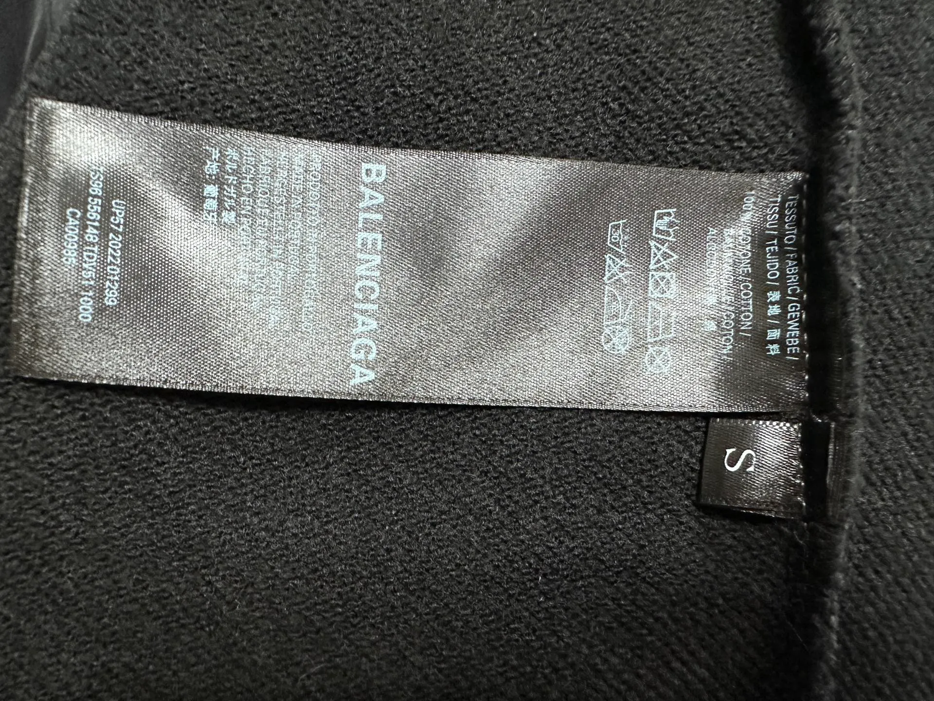 🅿️330 [BALENCIaGA] Paris washed hooded sweatshirt. The fabric is made of 400g Paris-specific double yarns* high weight double yarn ribs, washed and aged. It has a better hand feel and texture. It is not easy to deform, not easy to shrink, not easy to fade, and maintains long-term beauty. The same style for men and women! ! Size: S-XL