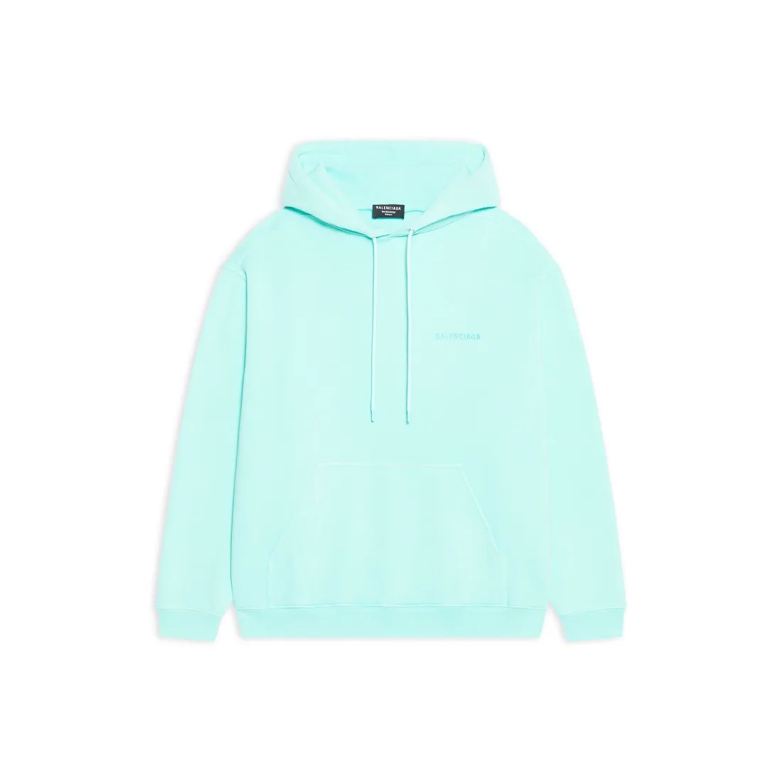 ♻️💯Upper body reference model picture❤️Top version BALENCIAGA large back LOGO basic letters pure cotton loose loose male and female couples same style fashion brand high-end embroidered cotton hoodie hooded sweatshirt The god of simplicity in Paris, a volume sought after by many stars. Lisa’s favorite basic short-sleeved Paris style, which has a very high appearance rate. Wear alone, paired with jeans, shorts, and sweatpants, it's a versatile style. Xiaohongshu, a hot item on INS, a must-have for Paris fans.  Using Tajima embroidery technology imported from Japan, the printing looks very three-dimensional and full, with no threads. Regardless of the size, the front and back letters can be expressed perfectly! The fabric is made of 460g pure cotton combed terry fabric!  A complete set of customized tags, collar tags, washed, plastic bags, and most importantly, a complete set of bags, tag codes, and codes are all authentic.  Color: mint green dark brown Size: XS-L P:450