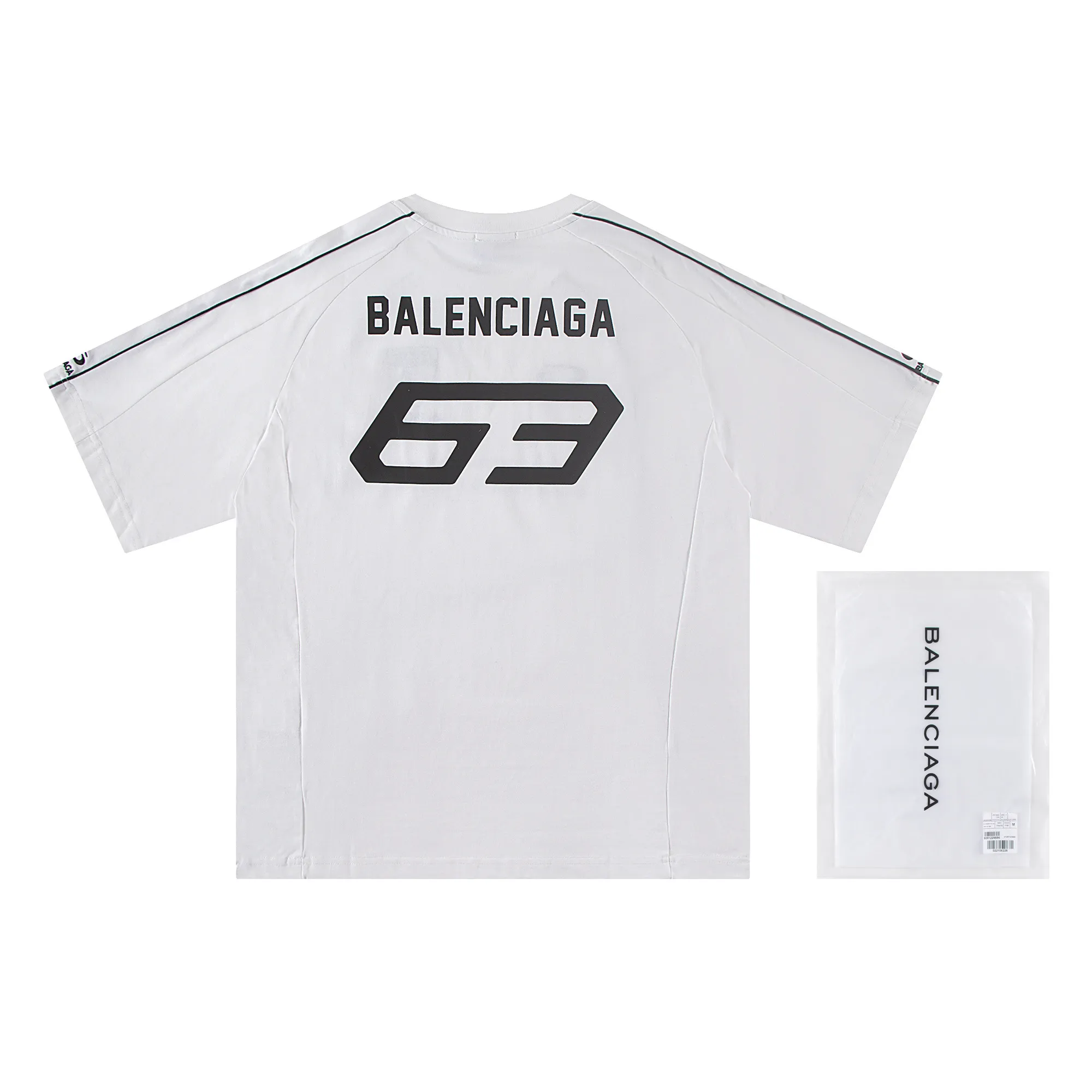 🅿️200 Balenciaga 2026 new T-shirt jersey Material: Made of high version 300g double yarn combed cotton Size: S M L XL Color: black and white Style number: W888