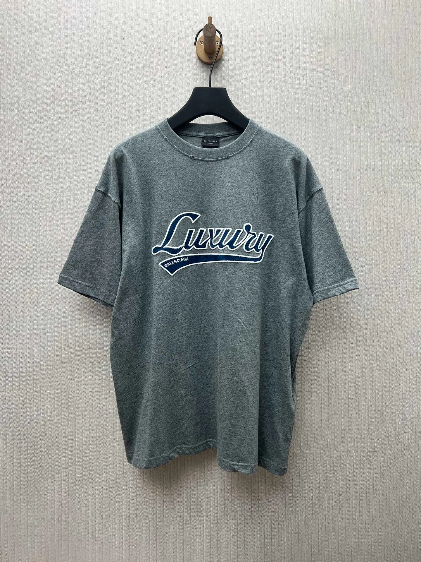 🅿️320 Paris 25ss new LUXURY SCRIPT round neck printed short-sleeved T-shirt, loose fit, men's size: XS.S.M.