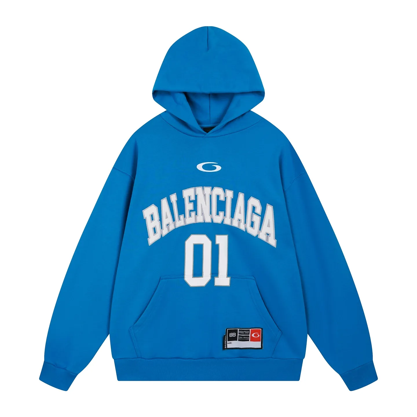 🅿️350 Actual pictures [Top version. Official website quality] BALENCI*GA/Paris.SS25 latest basketball uniform embroidered printed hooded long-sleeved sweatshirt. The front embroidery is embroidered and printed using a Tajima computer embroidery machine, the lower left corner is stamped, and the back piece is printed. The brick cabinets are synchronized. The authentic product is developed at the first time. The fabric is made of Paris ZP custom-woven and dyed cotton sweatshirt. Weighing 460 grams, the cloth surface is clean. The cloth pattern is clear, soft and comfortable. The threads are dyed with no color difference. The printing uses environmentally friendly imported materials, the letters are clear and the effect is three-dimensional. The version adopts OS loose shoulder design. Same style for men and women. Code: BL258959 Color: Black Purple Blue Green Size: XS S M L