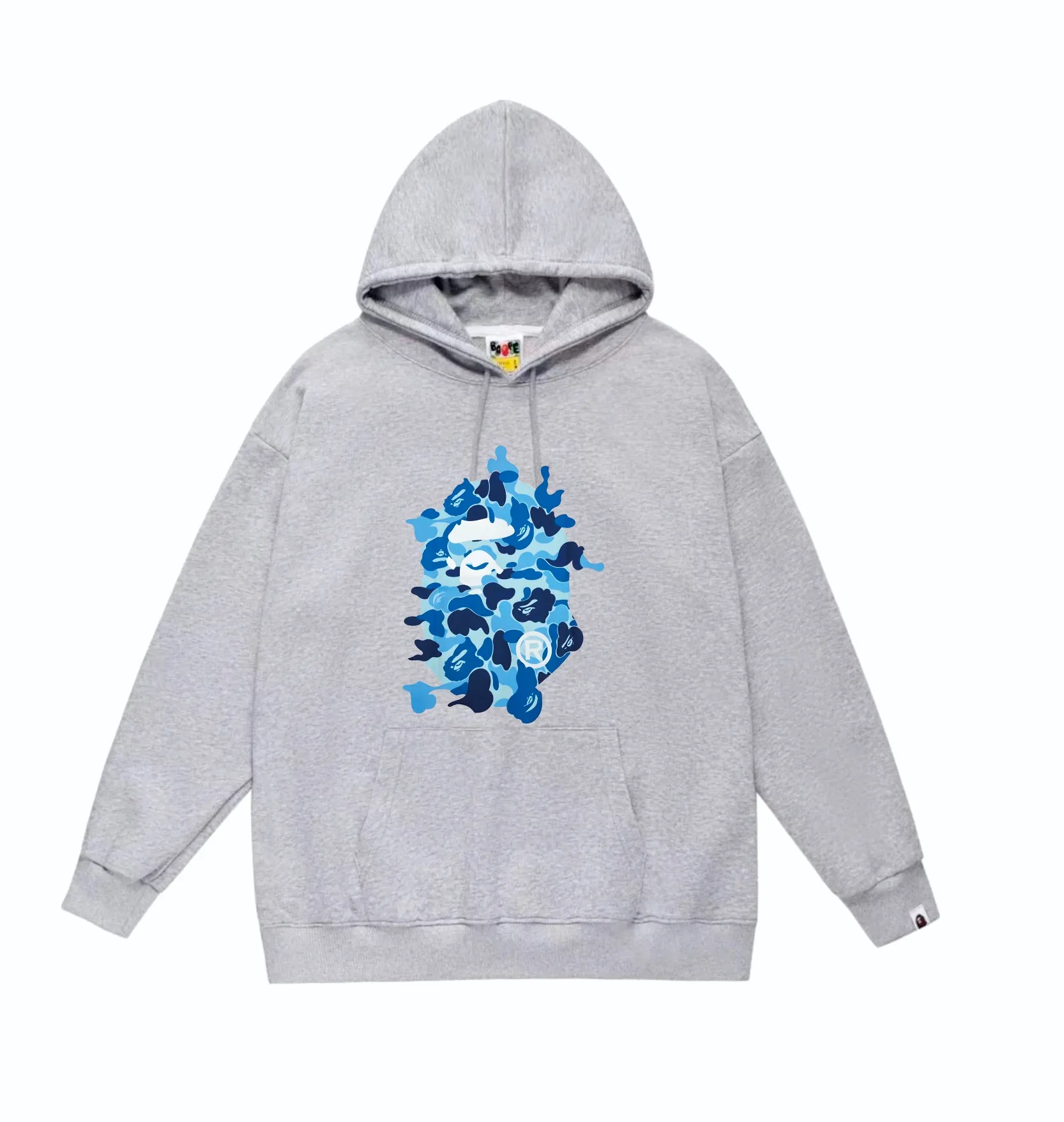 P160 model number SC846# terry 80 plus velvet 90 (top version) BAPE ABC CAMO REBUILD BIG APE HEAD TEE restructured ape-man big head print hooded sweatshirt. Made of 380 grams of large terry (drop shoulder large version) fabric. The texture is soft and does not pill. Imported environmentally friendly printing glue. The pattern is bright and three-dimensional. Quality💥Same style for men and women. The upper body is trendy. Color: black green, white green, gray green, black blue White blue Gray blue Black pink White pink Gray pink Size: S M L XL XXL
