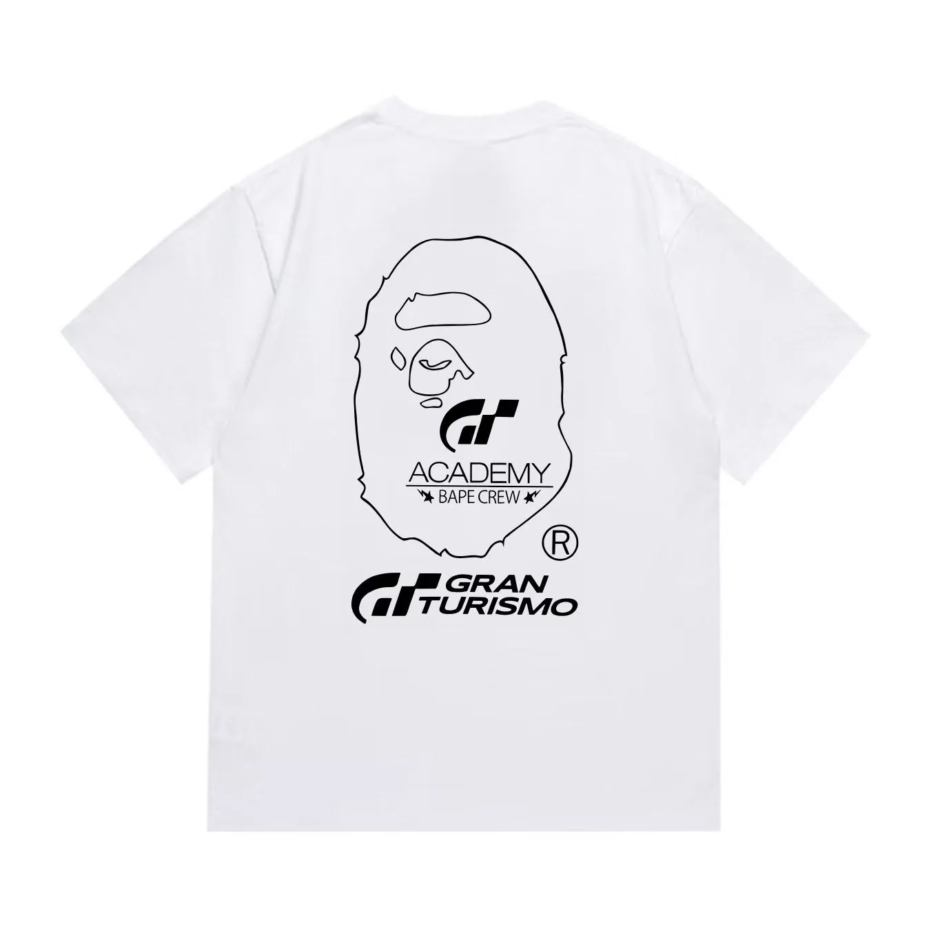SC278#p110💰 (top version) BAPE uses 260 grams of high-quality high-weave pure cotton fabric, double yarn combed, soft texture and no pilling, imported environmentally friendly printing glue, bright and three-dimensional pattern, quality 💥Same style for men and women, the upper body is fashionable Color: black white Size: S M L XL XXL
