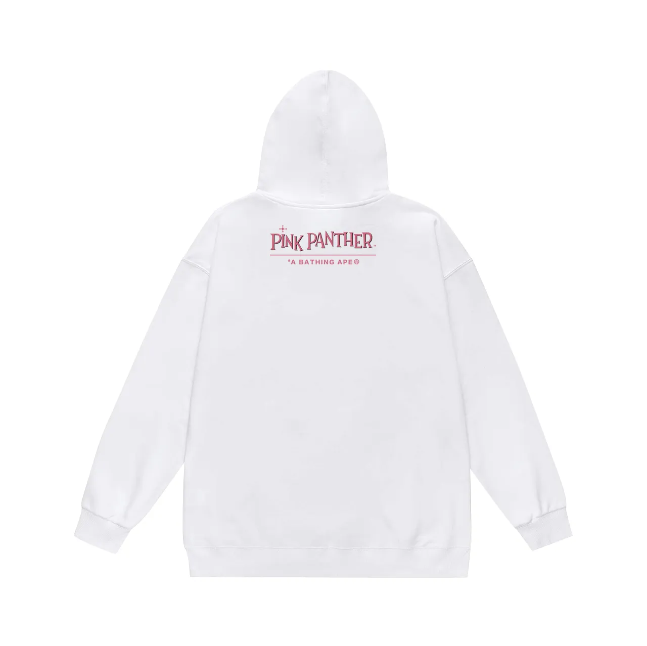 P160 model number SC781# terry 80 plus velvet 90 (top version) BAPE KIDS co-branded pink panther ape head print hooded sweatshirt. Made of 380 grams of large terry (drop shoulder large version) fabric. The texture is soft and non-pilling. Imported environmentally friendly printing glue. The pattern is bright and three-dimensional. Quality💥Same style for men and women. The upper body is trendy. Color: black white gray Size: S M L XL XXL