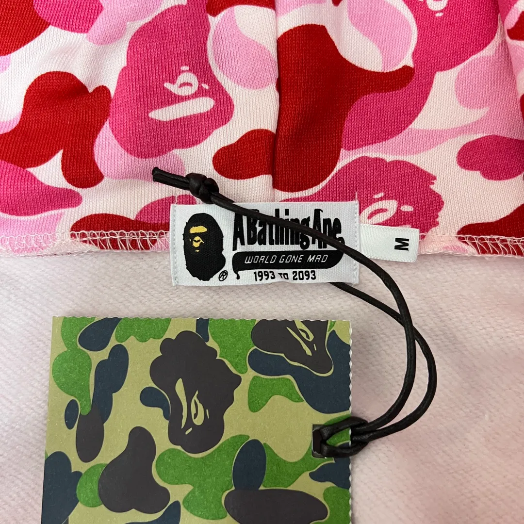💰380 BAPE abc camo shark 980g pure cotton custom fabric See details for guaranteed goods Couple model: S—XXL [Blue Green Pink]