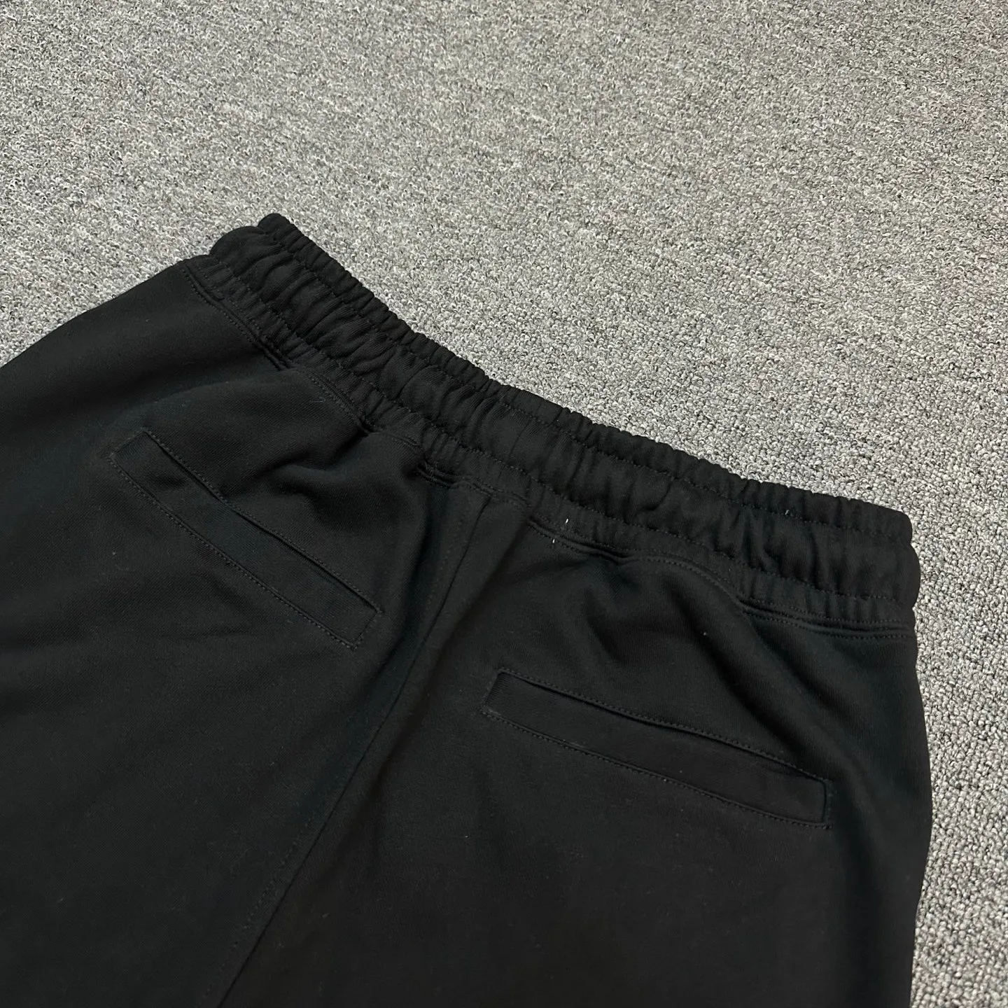 💰200 BAPE BLACK embroidered pattern elastic waist drawstring design 440g pure cotton custom fabric, same style for men and women: M-XXL [apricot black dark gray]