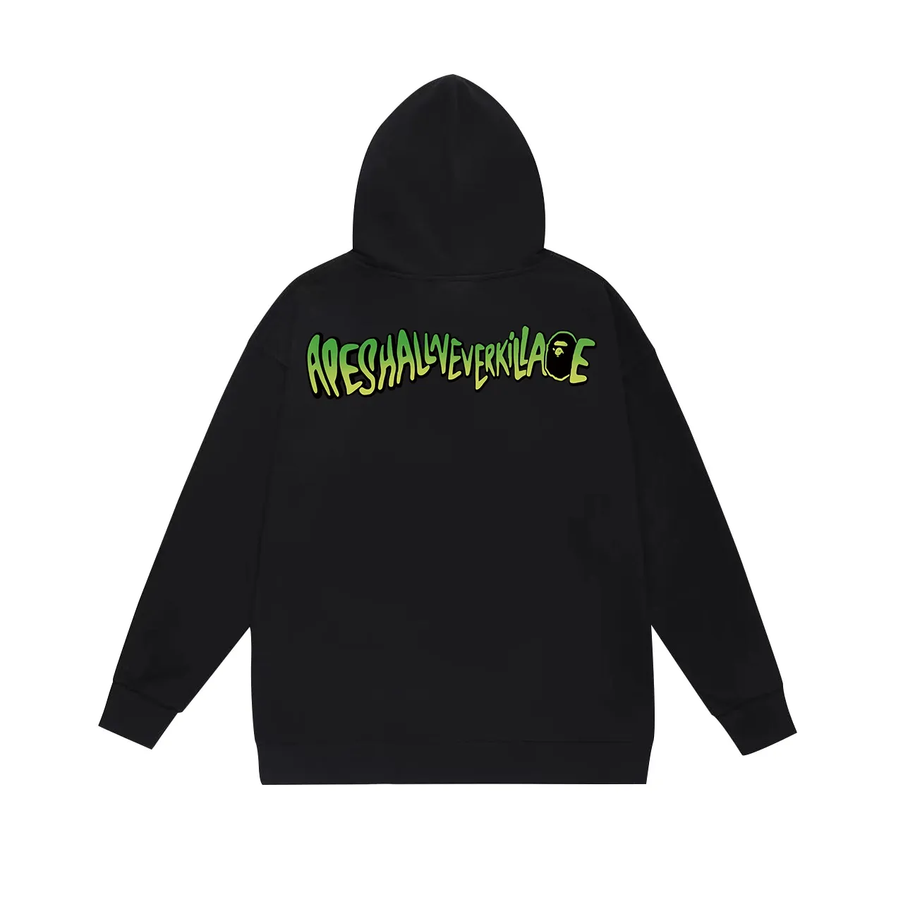 Model No. SC703# terry p160 plus velvet p180💰 (top version) BAPE camouflage car graffiti ape head letter printed hooded sweatshirt. Made of 380g large terry 430g silver fox velvet (drop shoulder large version) fabric. The texture is soft and non-pilling. Imported environmentally friendly printing glue. The pattern is bright and three-dimensional. Quality💥Same style for men and women. The upper body is trendy. Color: black white gray Size: S M L XL XXL
