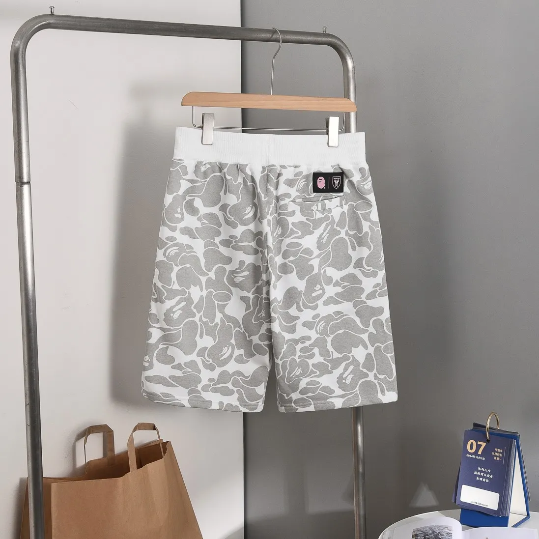 P150 Miami - Style No. B201 BAPE×inter MIAMI Messi joint Miami International multi-color camouflage shorts Color: black, white, pink Size: S M L XL XXL