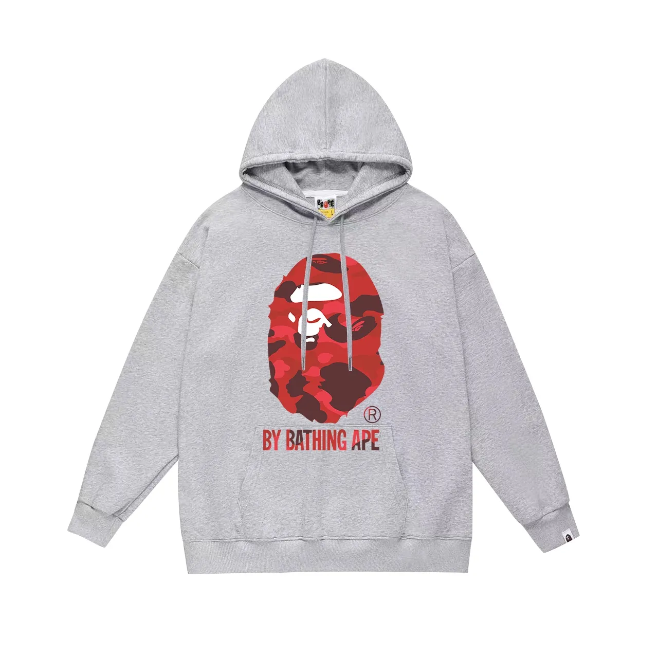 Model number SC645#terry p160 plus velvet p180💰 (top version) BAPE camouflage great ape letter print hooded sweatshirt Made of 380g large terry 430g silver fox velvet (drop shoulder large version) fabric, soft texture and no pilling Imported environmentally friendly printing glue The pattern is bright and three-dimensional Quality💥Same style for men and women The upper body is trendy Color: black red white red gray red Size: S M L XL XXL