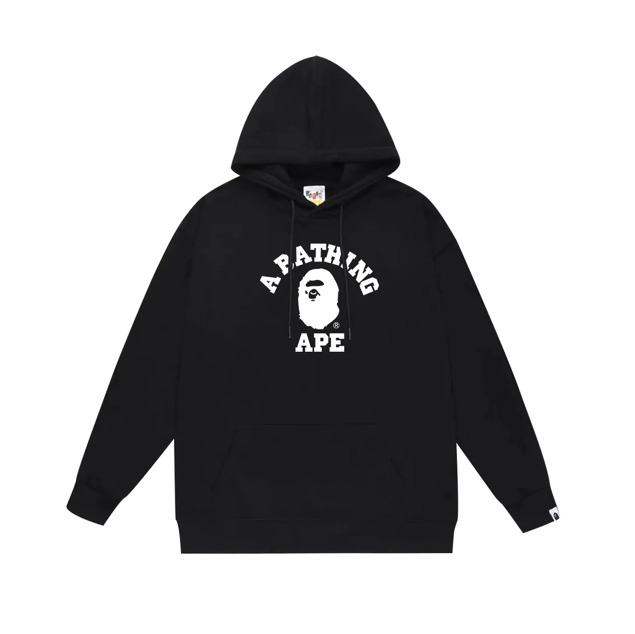 Model No. SC734# Terry p160 plus velvet 180💰 (top version) BAPE ape head letter LOGO pattern printed hooded sweatshirt. Made of 380g large terry (drop shoulder large version) fabric. The texture is soft and non-pilling. Imported environmentally friendly printing glue. The pattern is bright and three-dimensional. Quality💥Same style for men and women. The upper body is trendy. Color: black white gray Size: S M L XL XXL