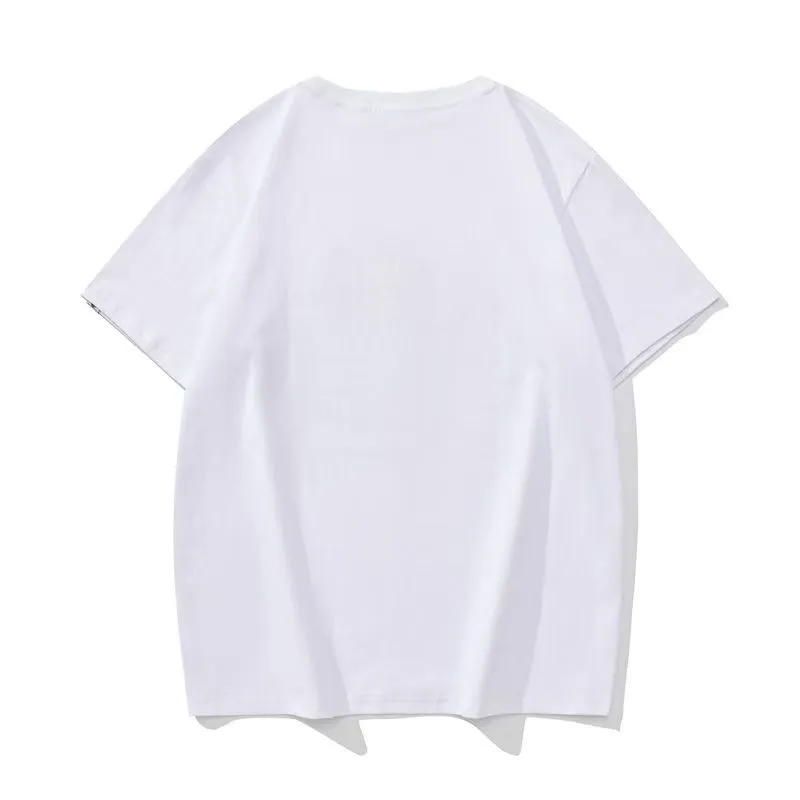 P110 001183 bape ape head print short-sleeved T-shirt, same style for men and women, size smlxlxxl, black and white