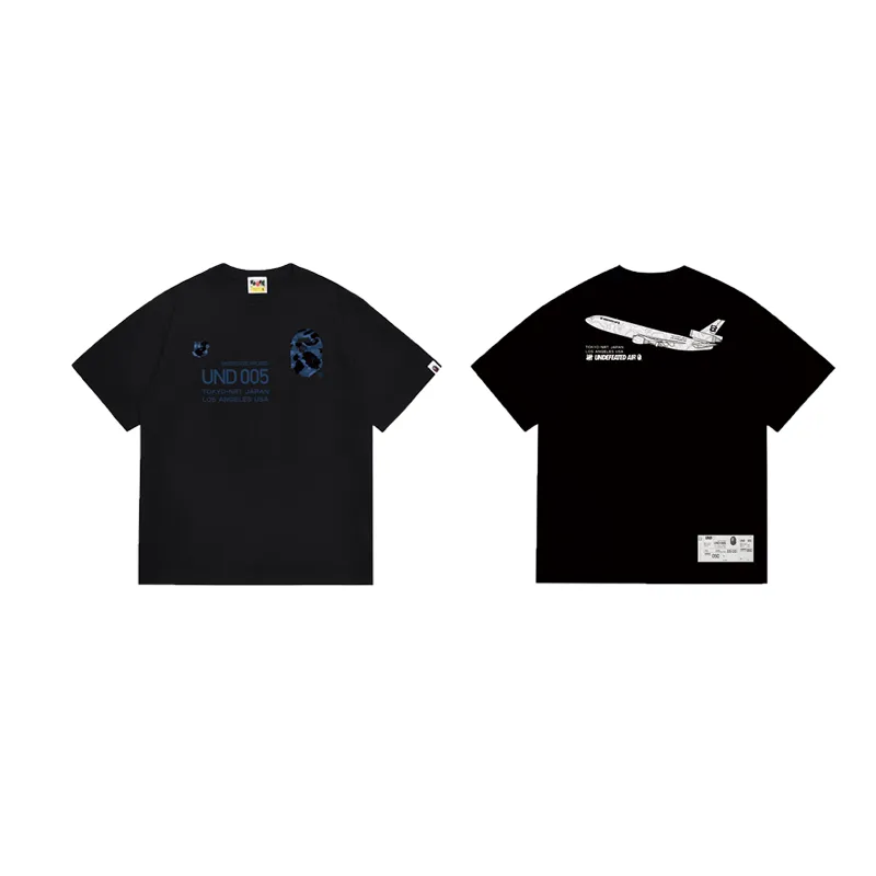 SC1010#p110💰 (top version) BAPE uses 260 grams of high-quality high-weave pure cotton fabric, double yarn combed, soft texture and no pilling, imported environmentally friendly printing glue, bright and three-dimensional pattern, quality 💥Same style for men and women, the upper body is fashionable Color: black white Size: S M L XL XXL