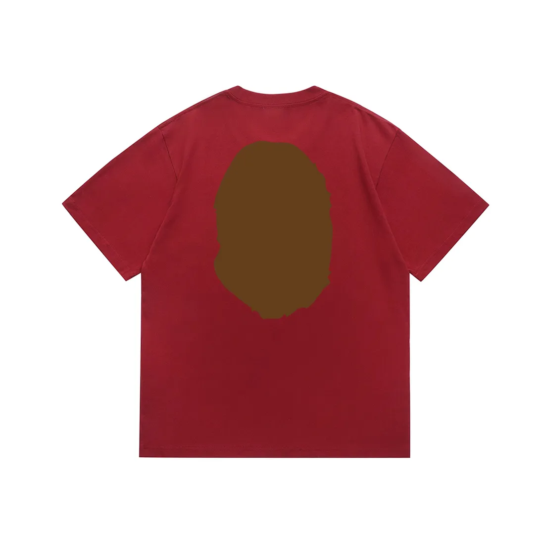 SC175#p110💰 (Top version) BAPE classic front and back great ape head printed short-sleeved T-shirt Made of 260 grams of high-quality high-weave pure cotton fabric, double yarn combed, soft texture without pilling, imported environmentally friendly printing glue, bright and three-dimensional pattern, quality 💥unisex style, the upper body is trendy Color: black, white, apricot, green, red, purple, pink, dark gray, coffee, fluorescent green, floral gray, grass green, raspberry Burgundy Lake Blue Sky Blue Khaki Navy Blue Klein Blue Dragon Fruit Color Size: S M L XL XXL