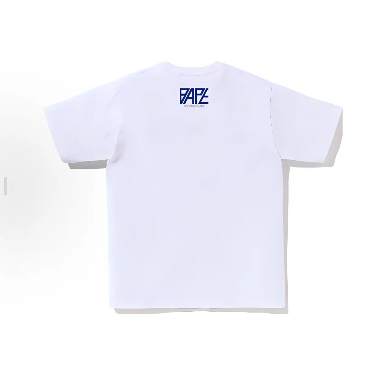 P110 001202 BAPE logo letter printed pullover short-sleeved T-shirt, same style for men and women, size smlxlxxl, black and white