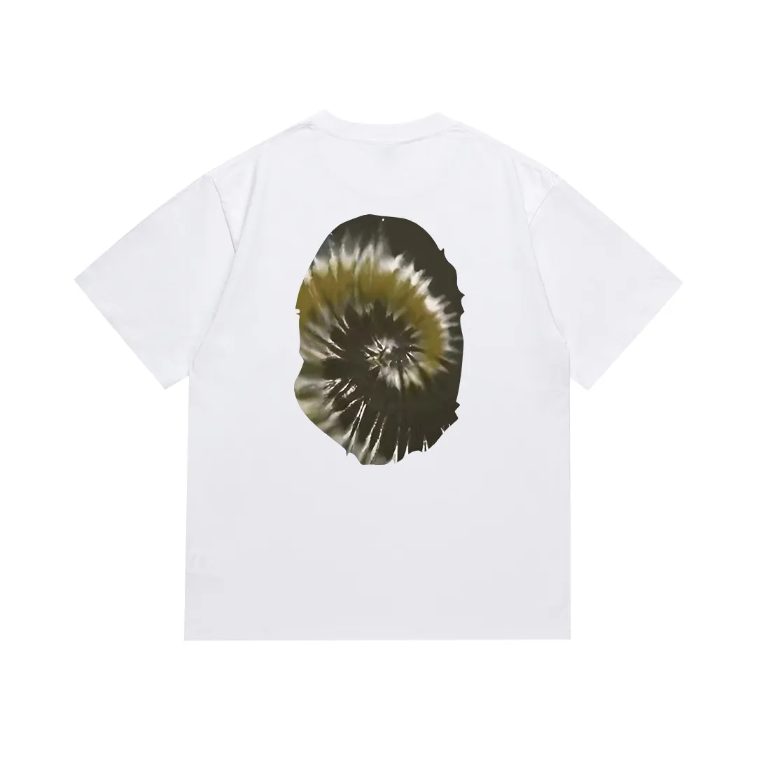 SC108#p110💰 (Top version) BAPE tie-dyed ape head print short-sleeved T-shirt Made of 260 grams of high-quality high-woven pure cotton fabric, double yarn combed, soft texture and no pilling Imported environmentally friendly printing glue, bright and three-dimensional pattern, quality 💥Same style for men and women, the upper body is fashionable Color: black white Size: S M L XL XXL