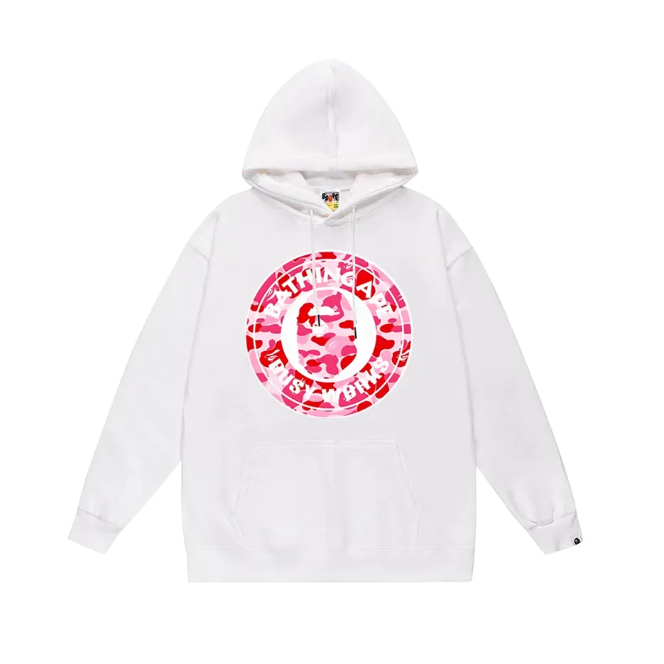 P190 model number SC601# terry 85 plus velvet 95 (top version) BAPE Ape Army letter print hooded sweatshirt Made of 380g large terry (drop shoulder large version) fabric, soft and non-pilling, imported environmentally friendly printing glue, bright and three-dimensional pattern, quality 💥Same style for men and women, the upper body is fashionable Color: black and blue, white and blue, gray and blue, black and green, white and green, gray and green, black and red, white and red, gray and red Size: S M L XL XXL